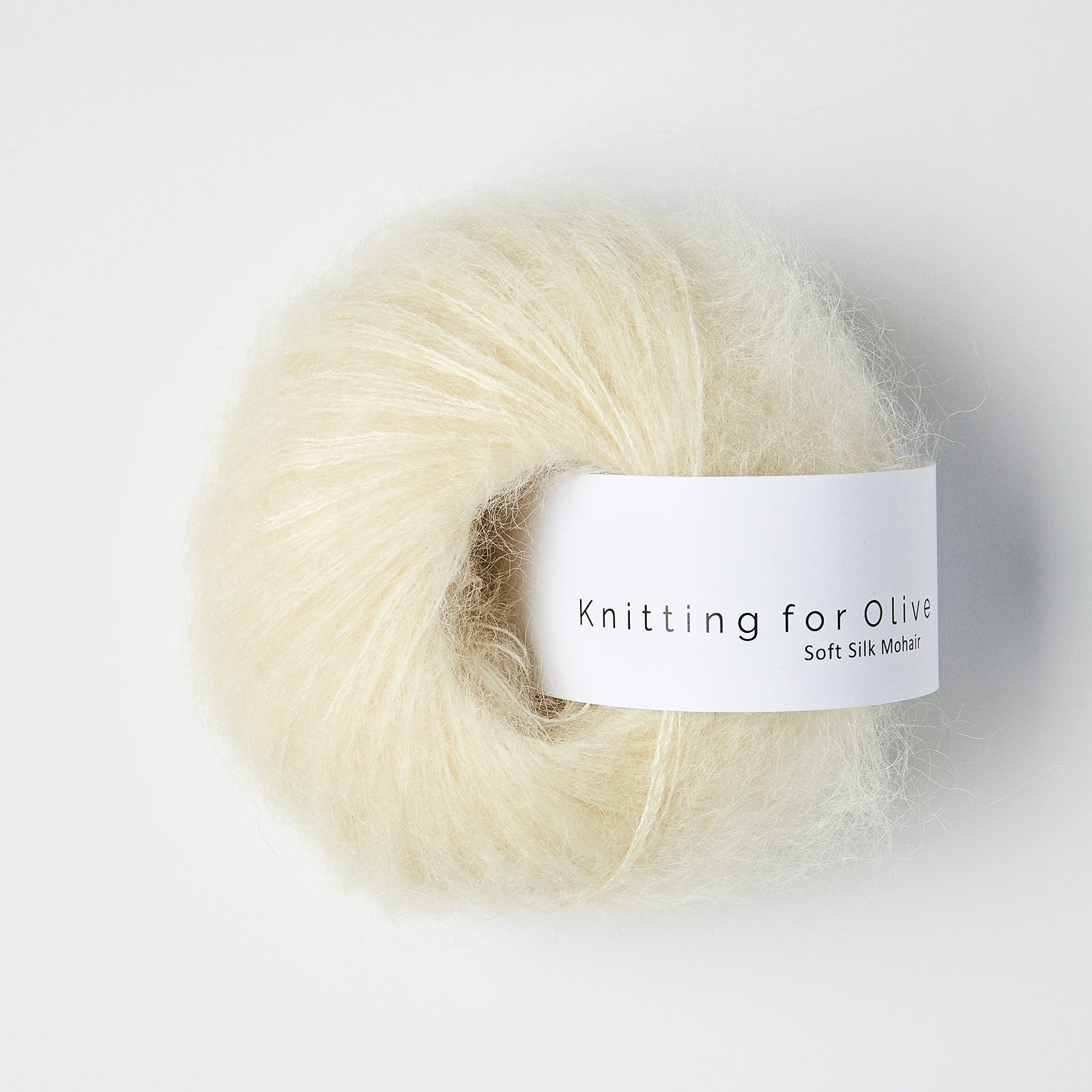 Merino som harmonerer med Soft Silk Mohair - Råhvid