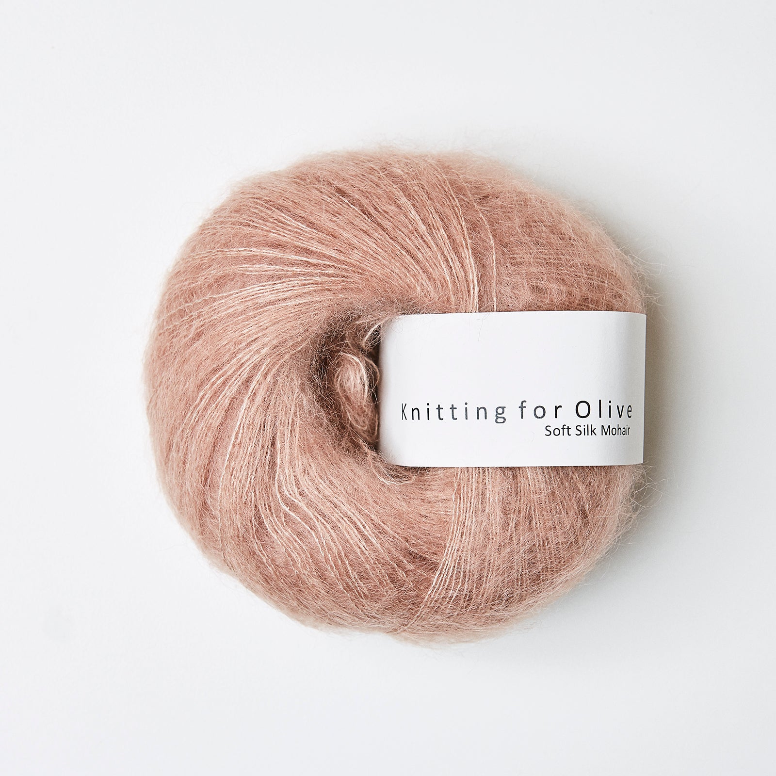 Merino som harmonerer med Soft Silk Mohair - Rosa Ler