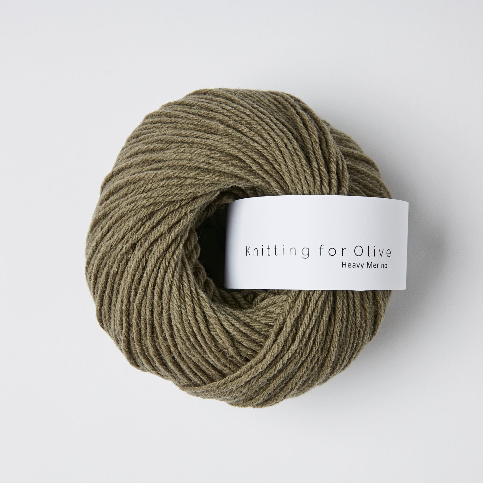 Soft Silk Mohair som harmonerer med Heavy Merino - Støvet Oliven