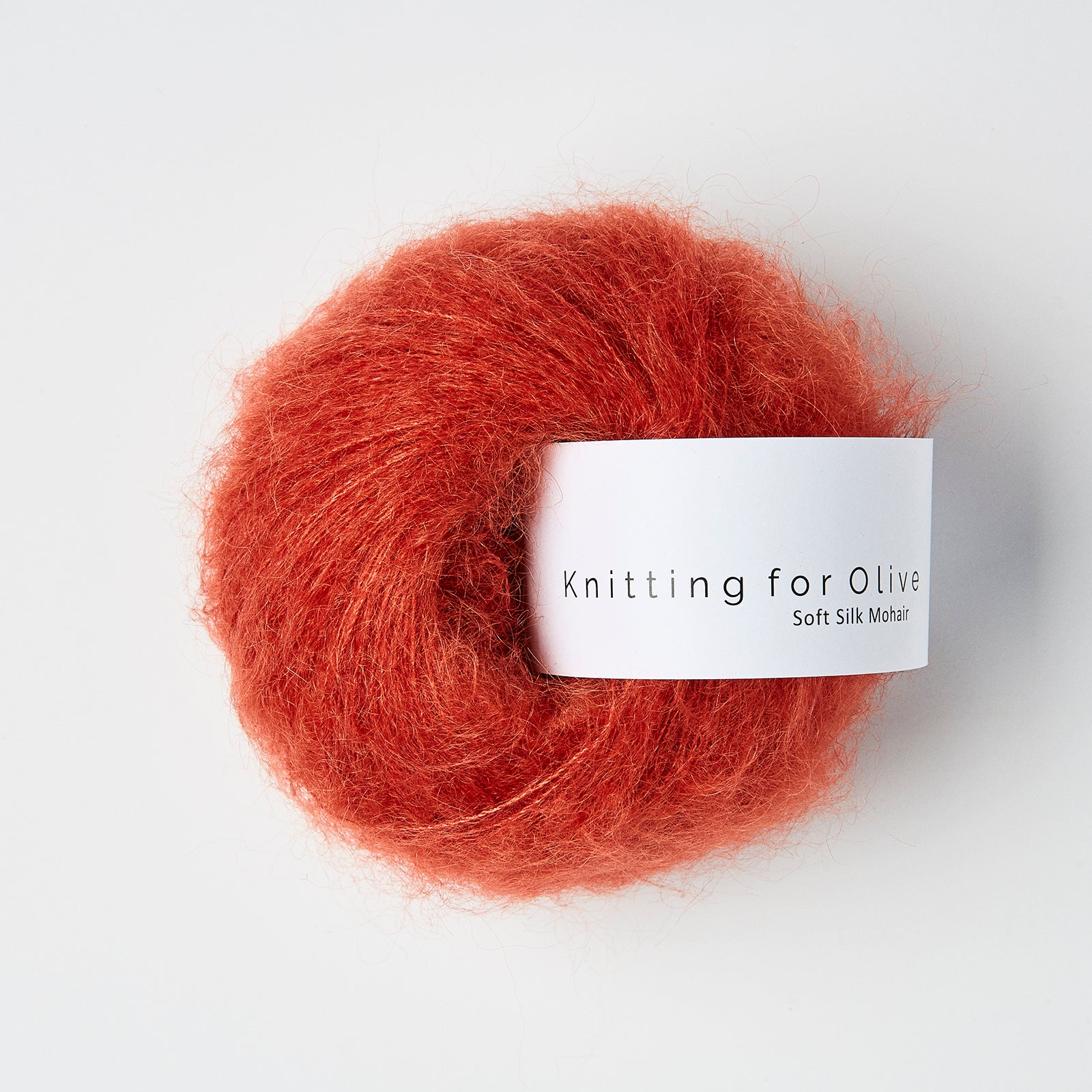 Heavy Merino som harmonerer med Soft Silk Mohair - Granatæble
