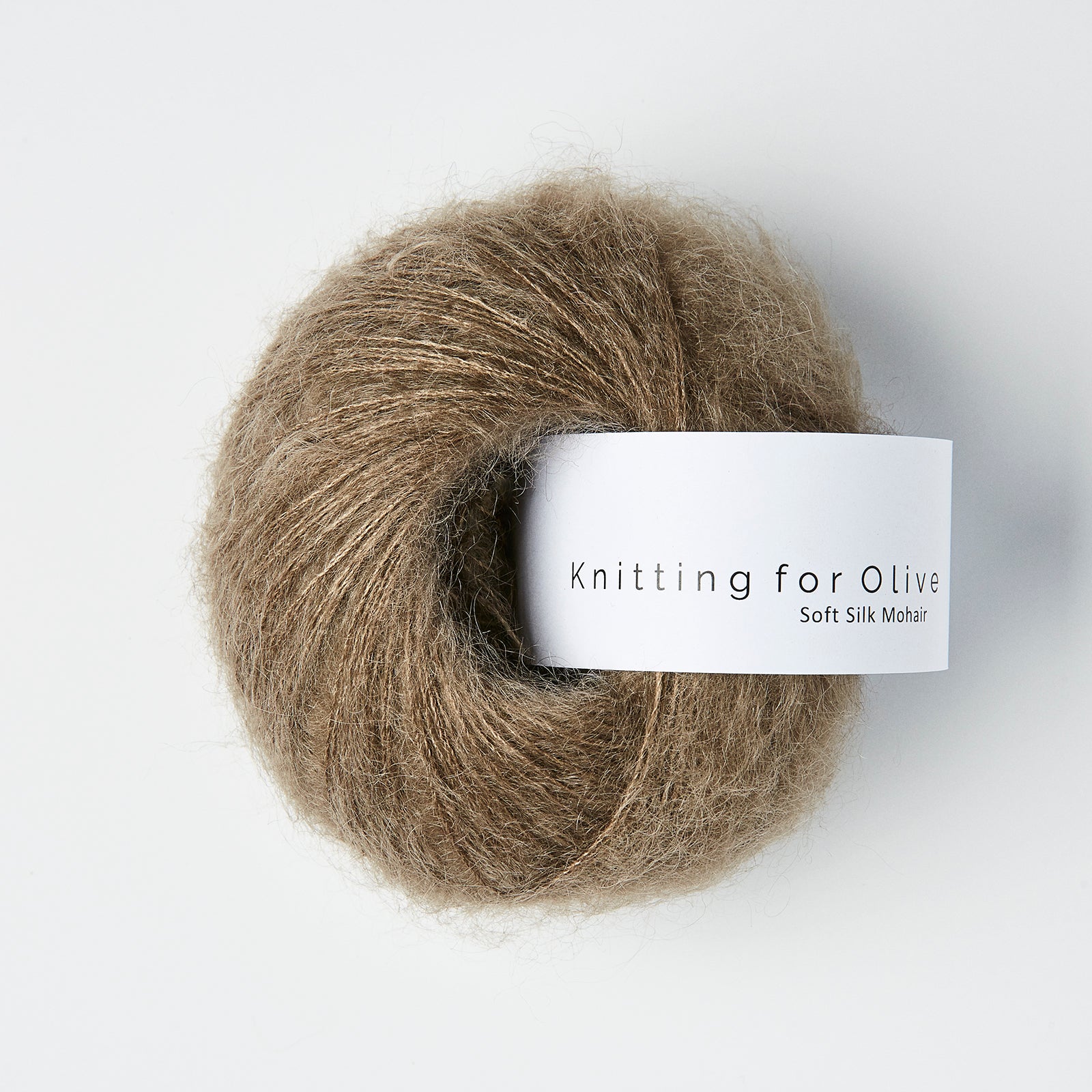 Merino som harmonerer med Soft Silk Mohair - Hasselnød