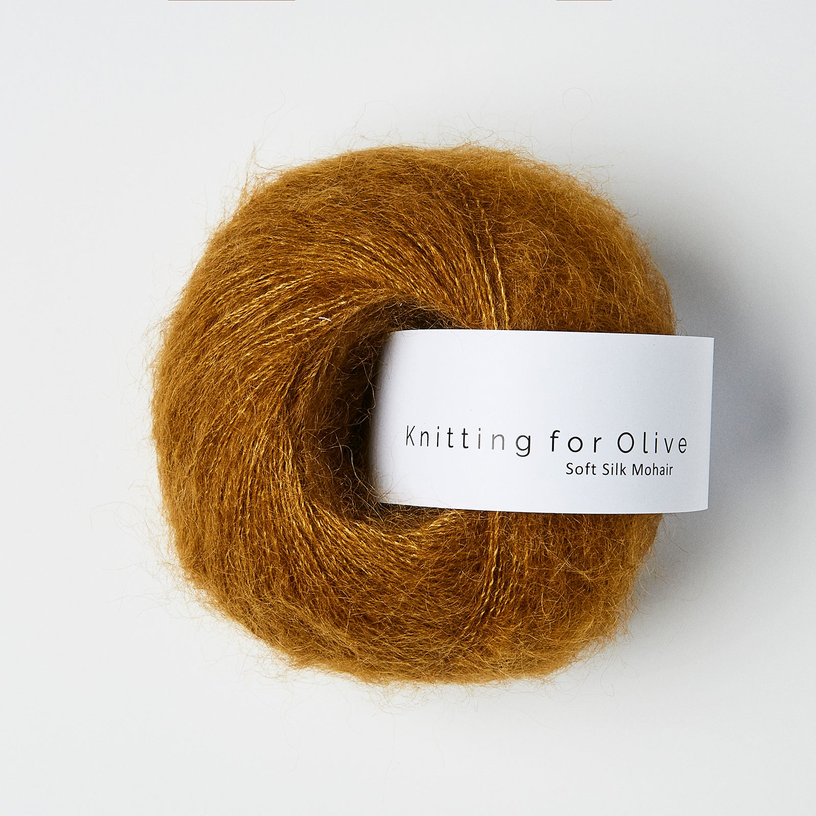 Heavy Merino som harmonerer med Soft Silk Mohair - Okkerbrun