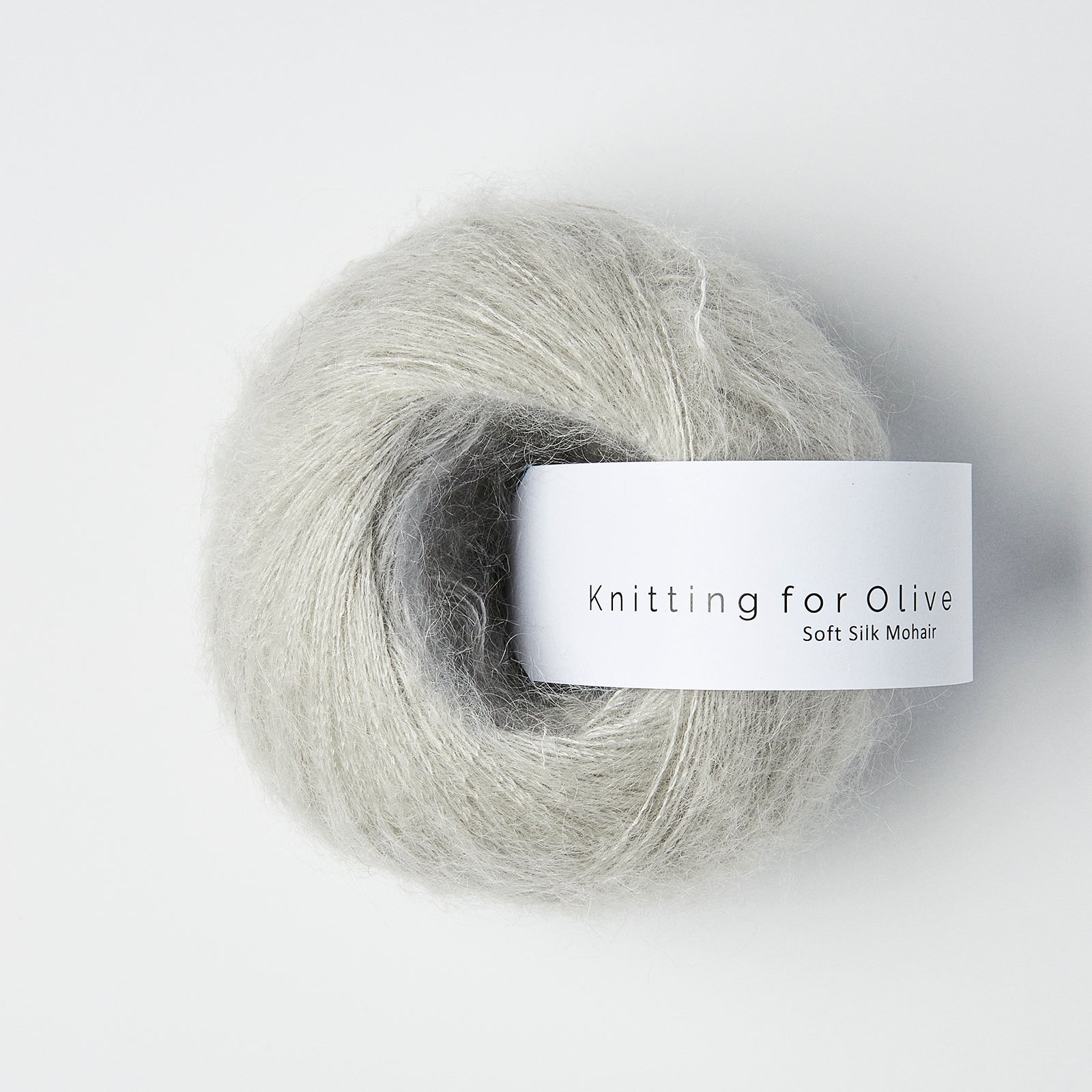 Merino som harmonerer med Soft Silk Mohair - Perlegrå