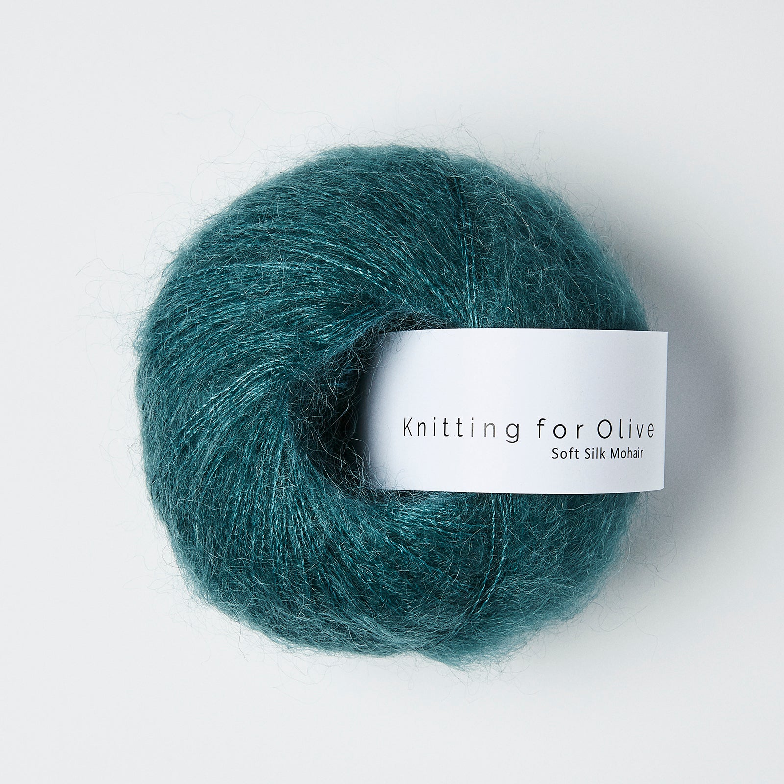 Heavy Merino som harmonerer med Soft Silk Mohair - Petroleumsgrøn