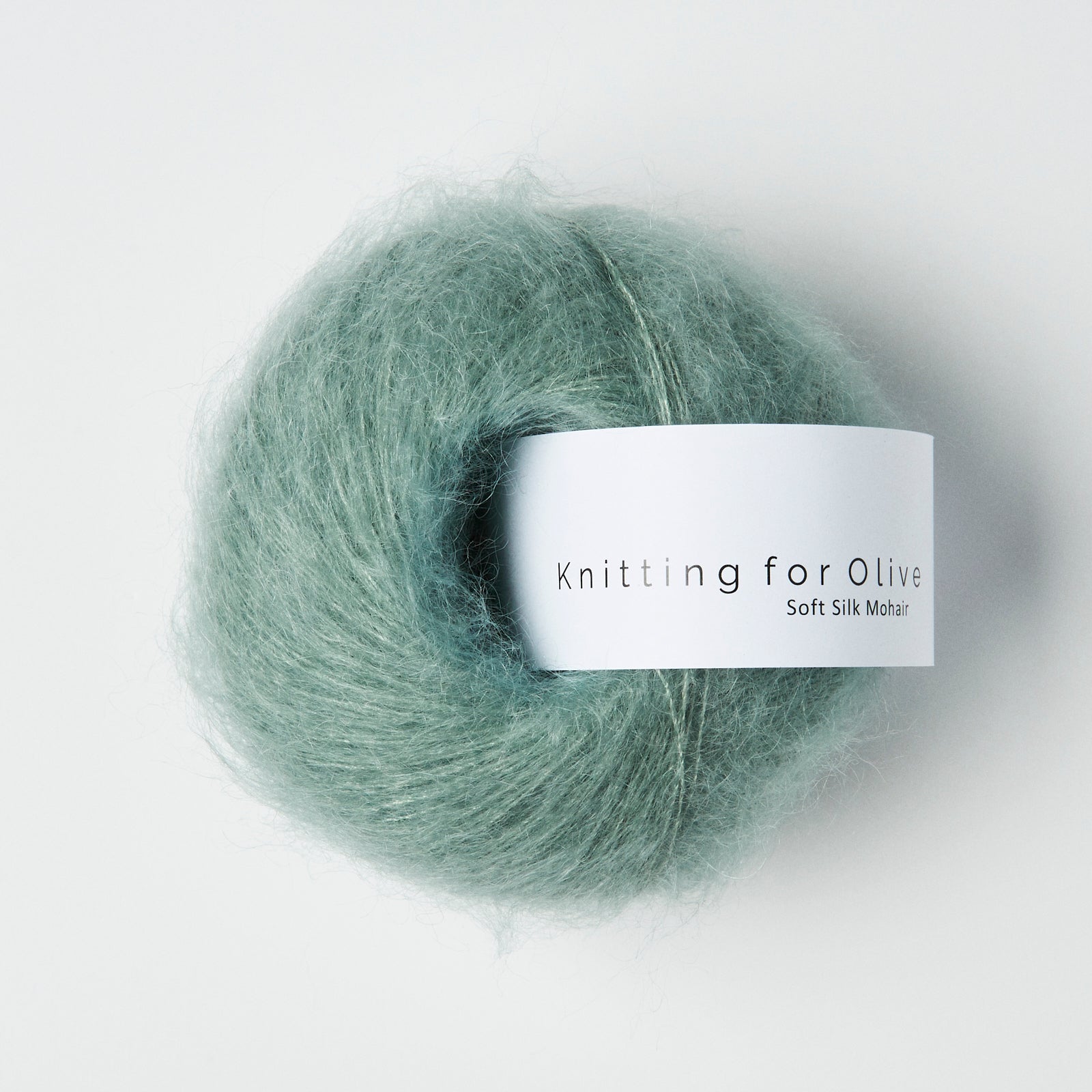 Heavy Merino som harmonerer med Soft Silk Mohair - Støvet Aqua
