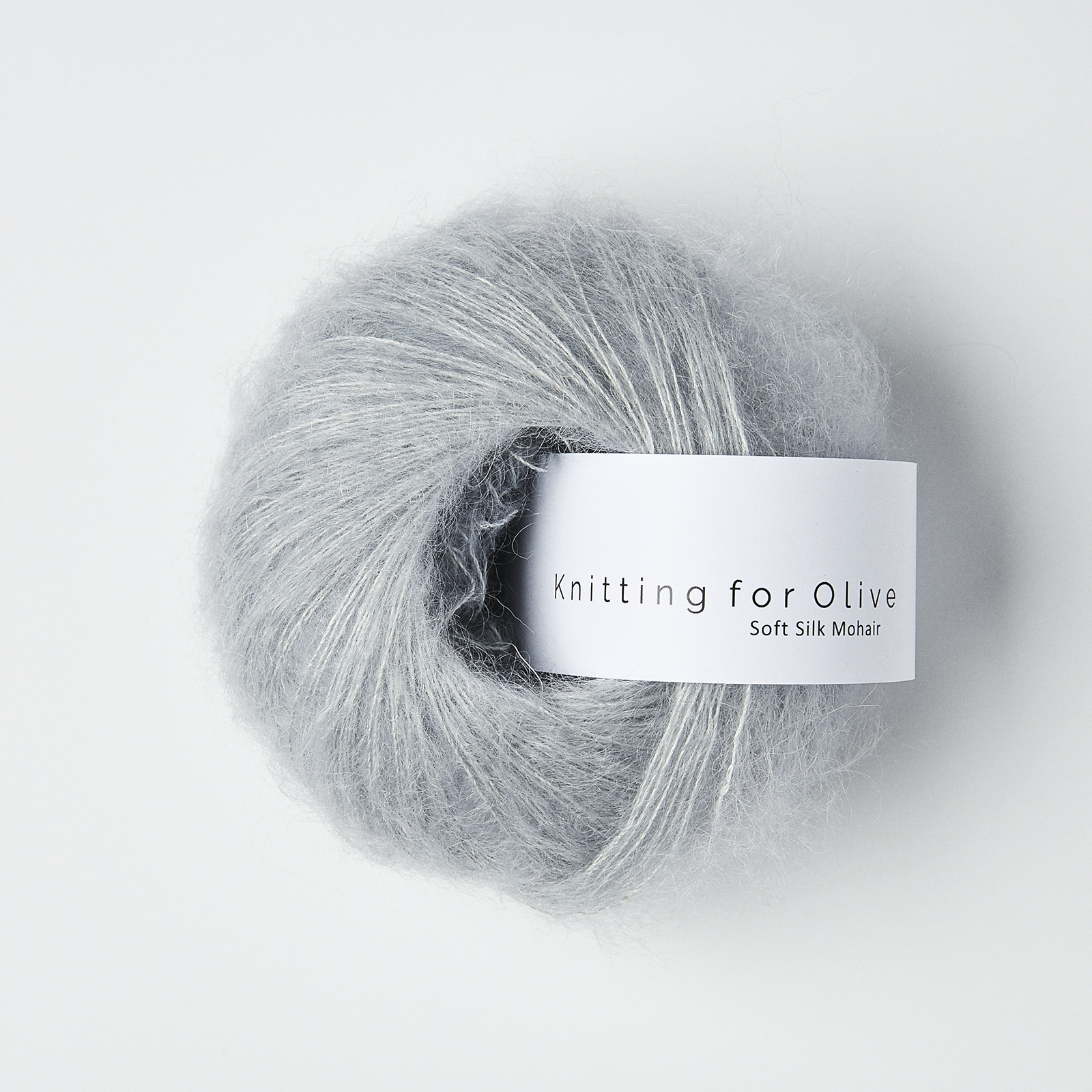 Merino som harmonerer med Soft Silk Mohair - Pudderblå