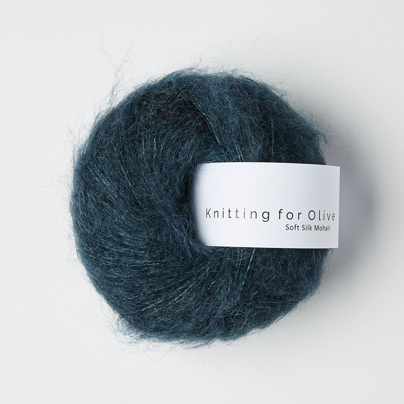 Merino som harmonerer med Soft Silk Mohair - Dyb Petroleumsblå