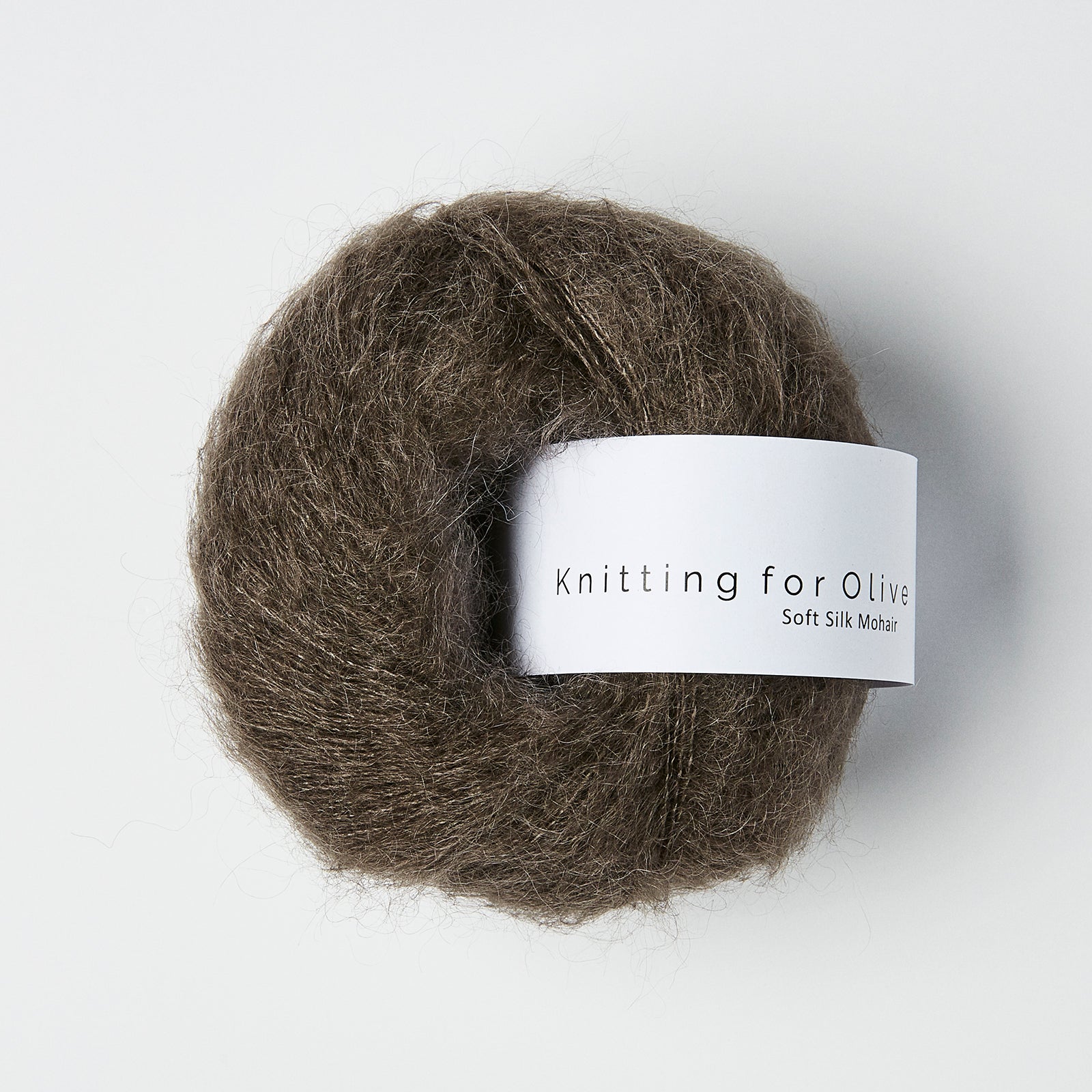 Merino som harmonerer med Soft Silk Mohair - Mørk Elg