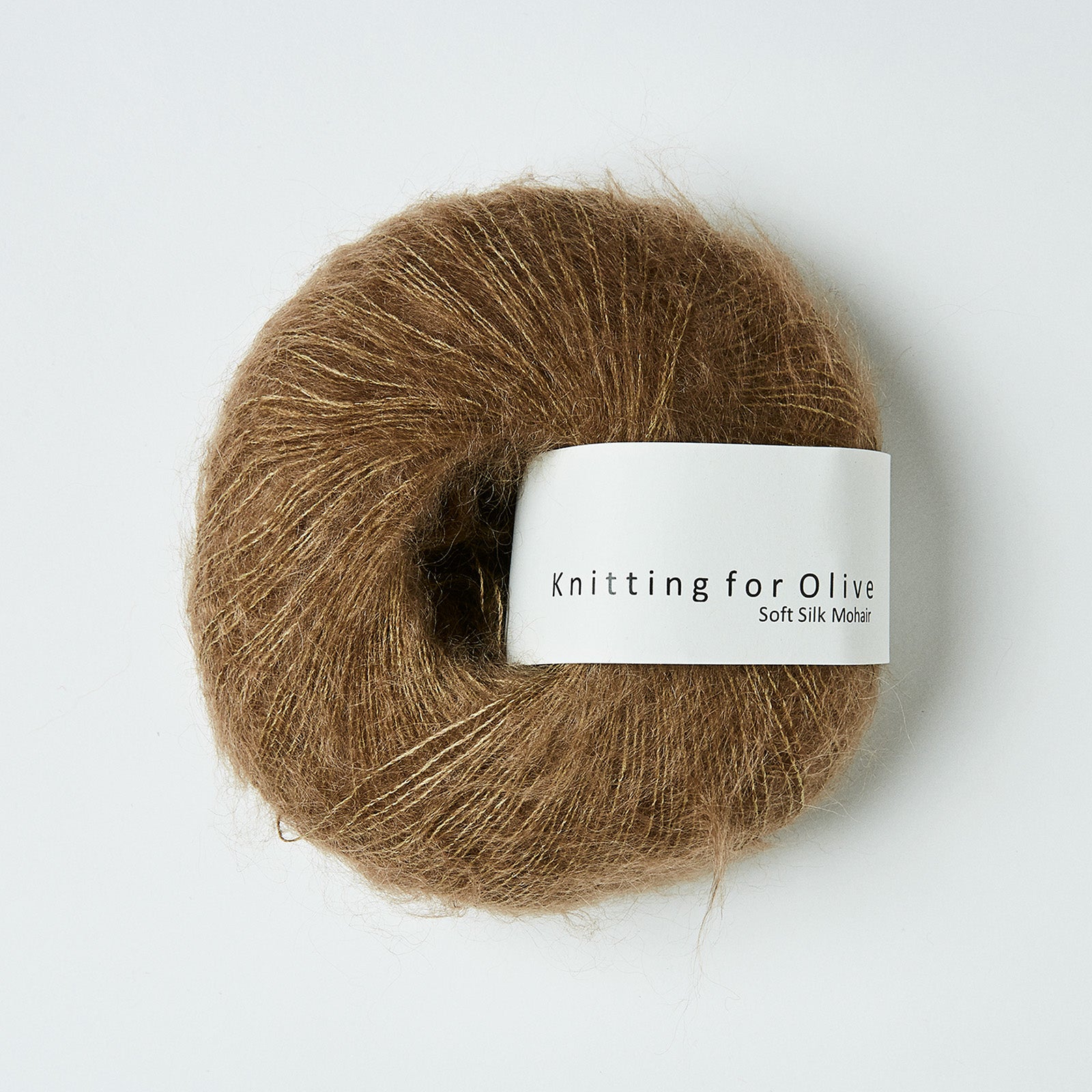 Merino som harmonerer med Soft Silk Mohair - Nøddebrun