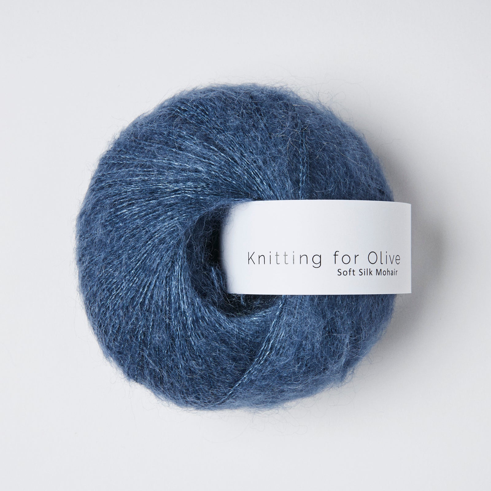 Heavy Merino som harmonerer med Soft Silk Mohair - Blå Jeans