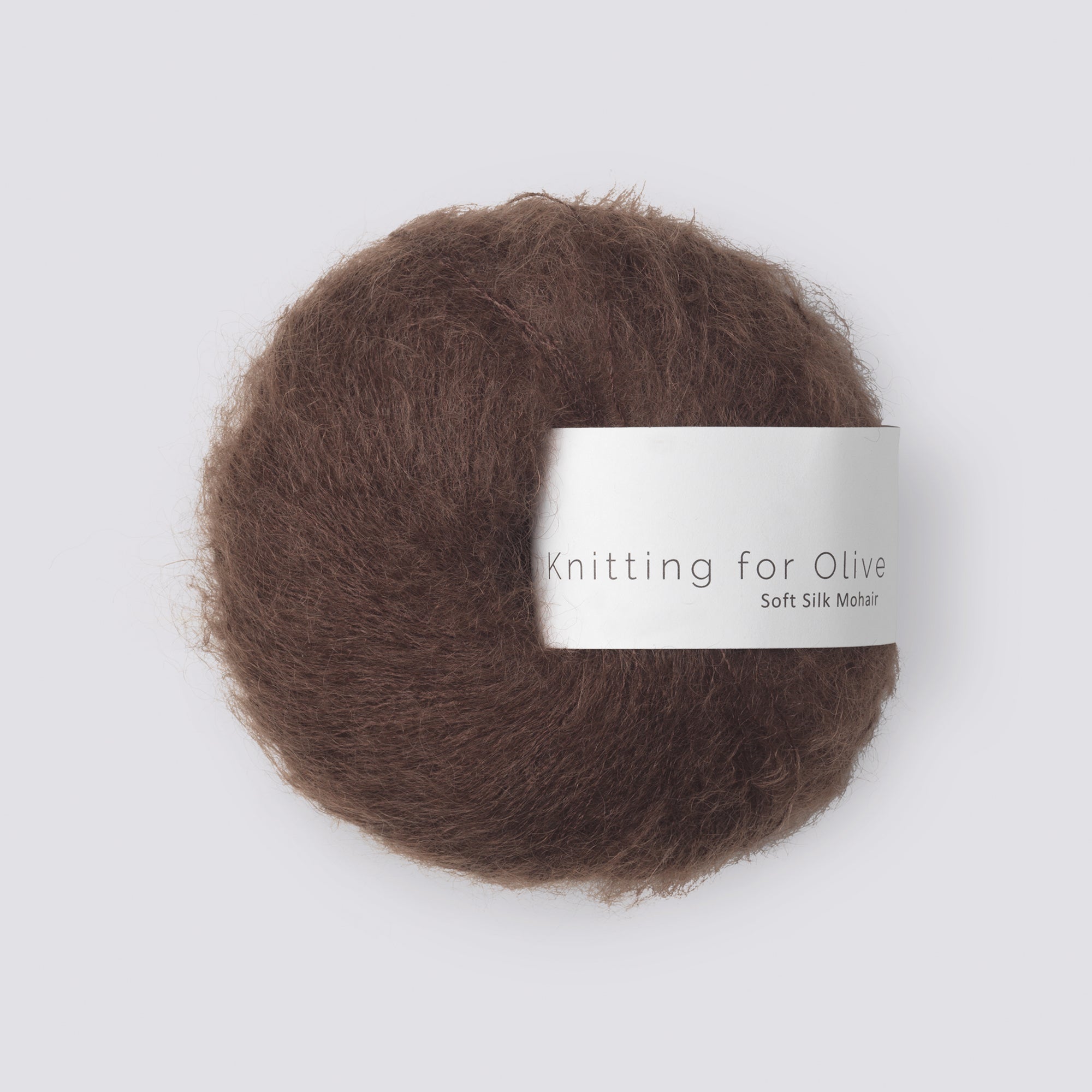 Merino som harmonerer med Soft Silk Mohair - Chokolade