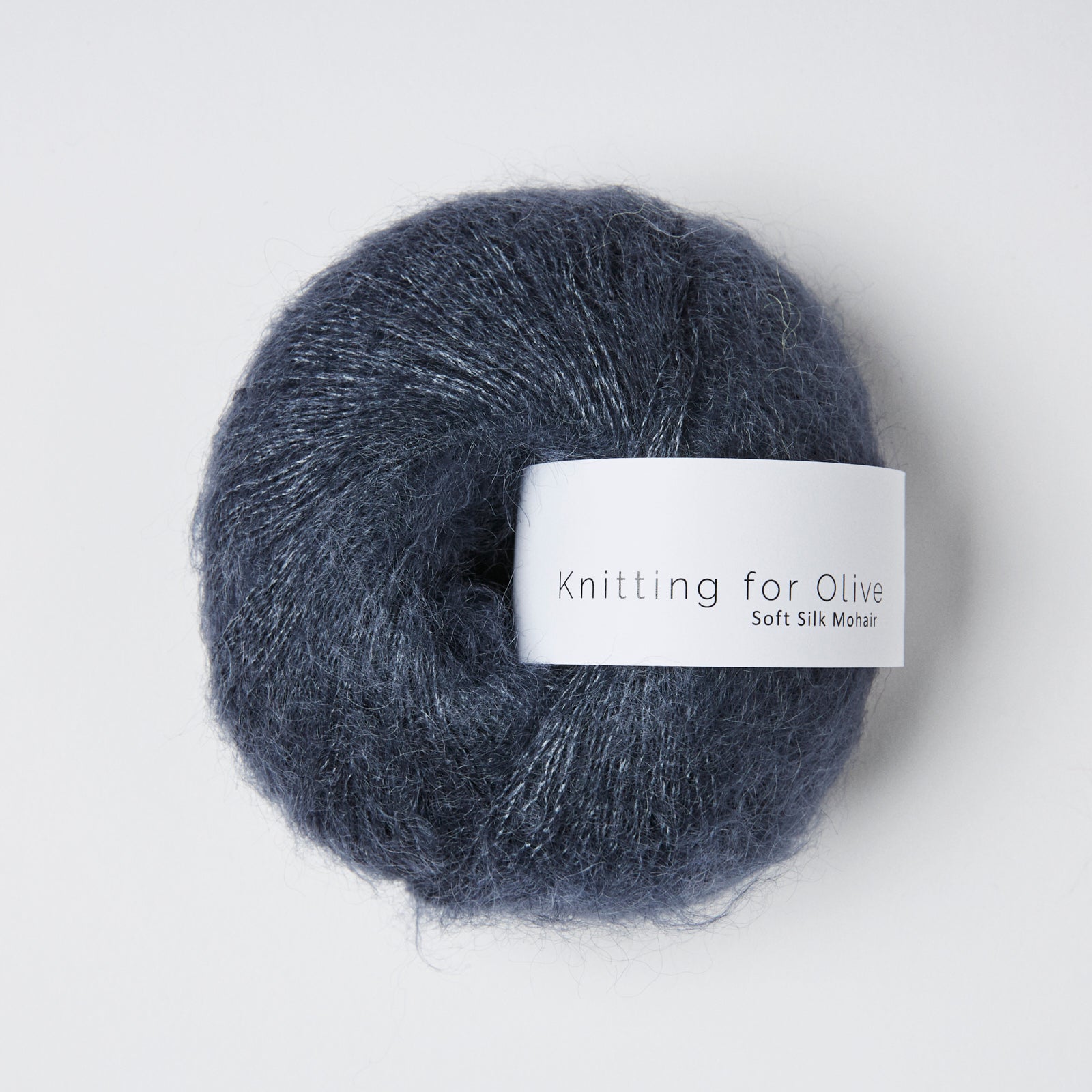 Heavy Merino som harmonerer med Soft Silk Mohair - Støvet Blåhval