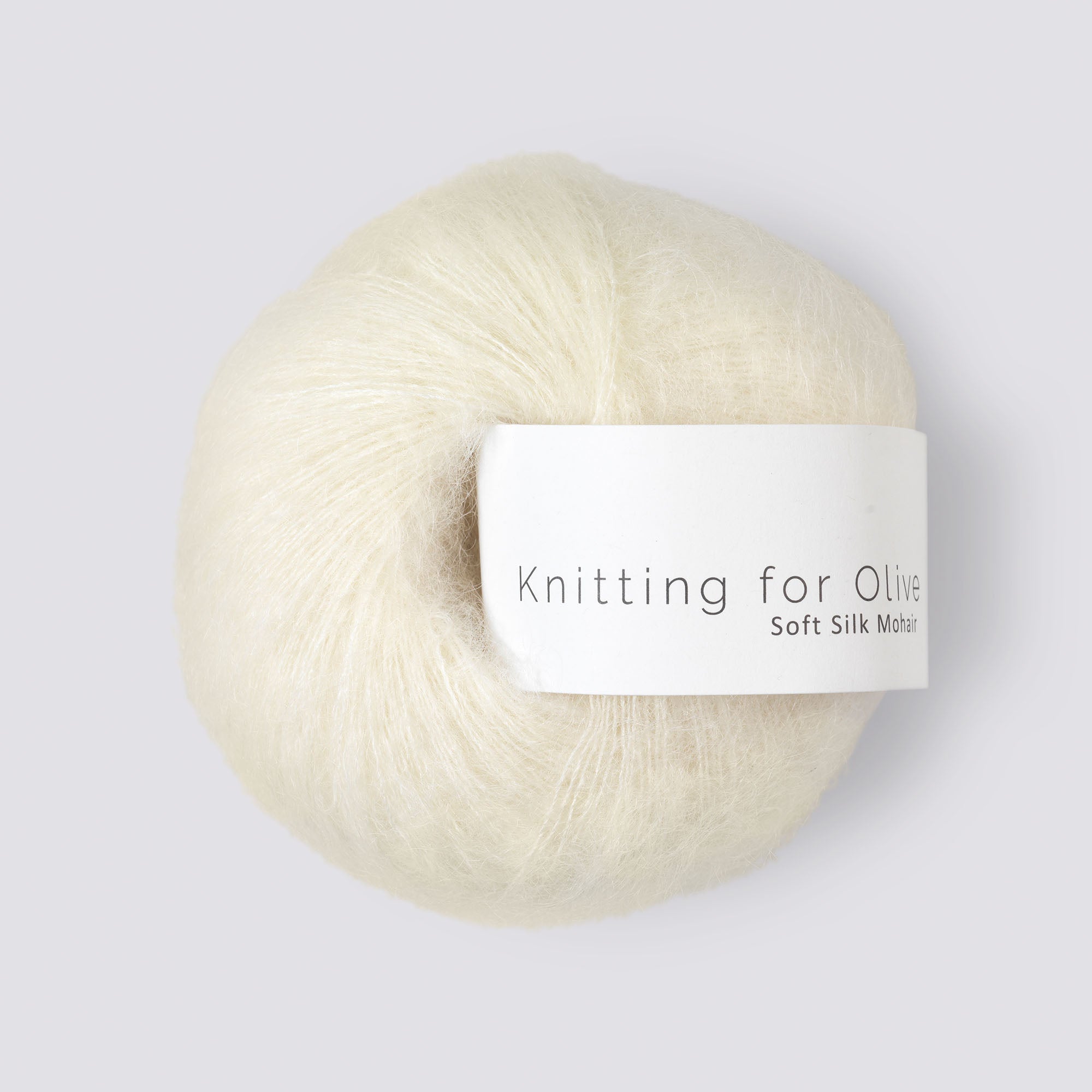Merino som harmonerer med Soft Silk Mohair - Ufarvet