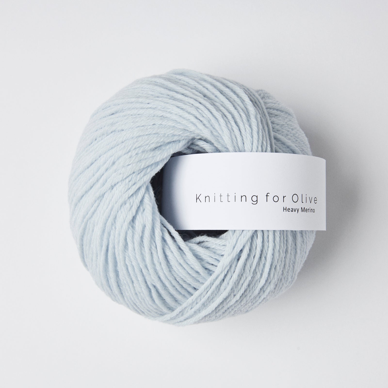Soft Silk Mohair som harmonerer med Heavy Merino - Isblå