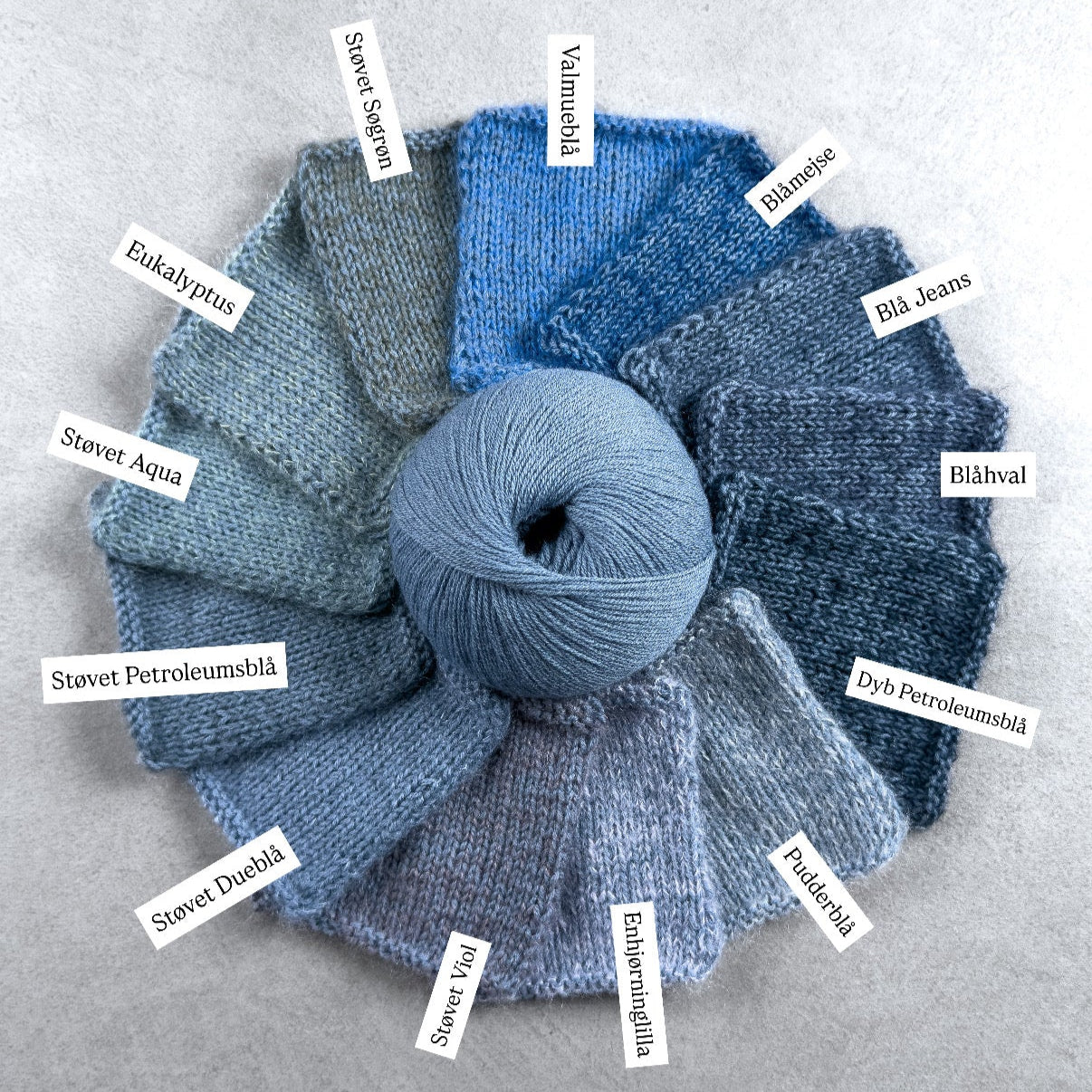 Knitting for Olive Merino - Støvet Dueblå