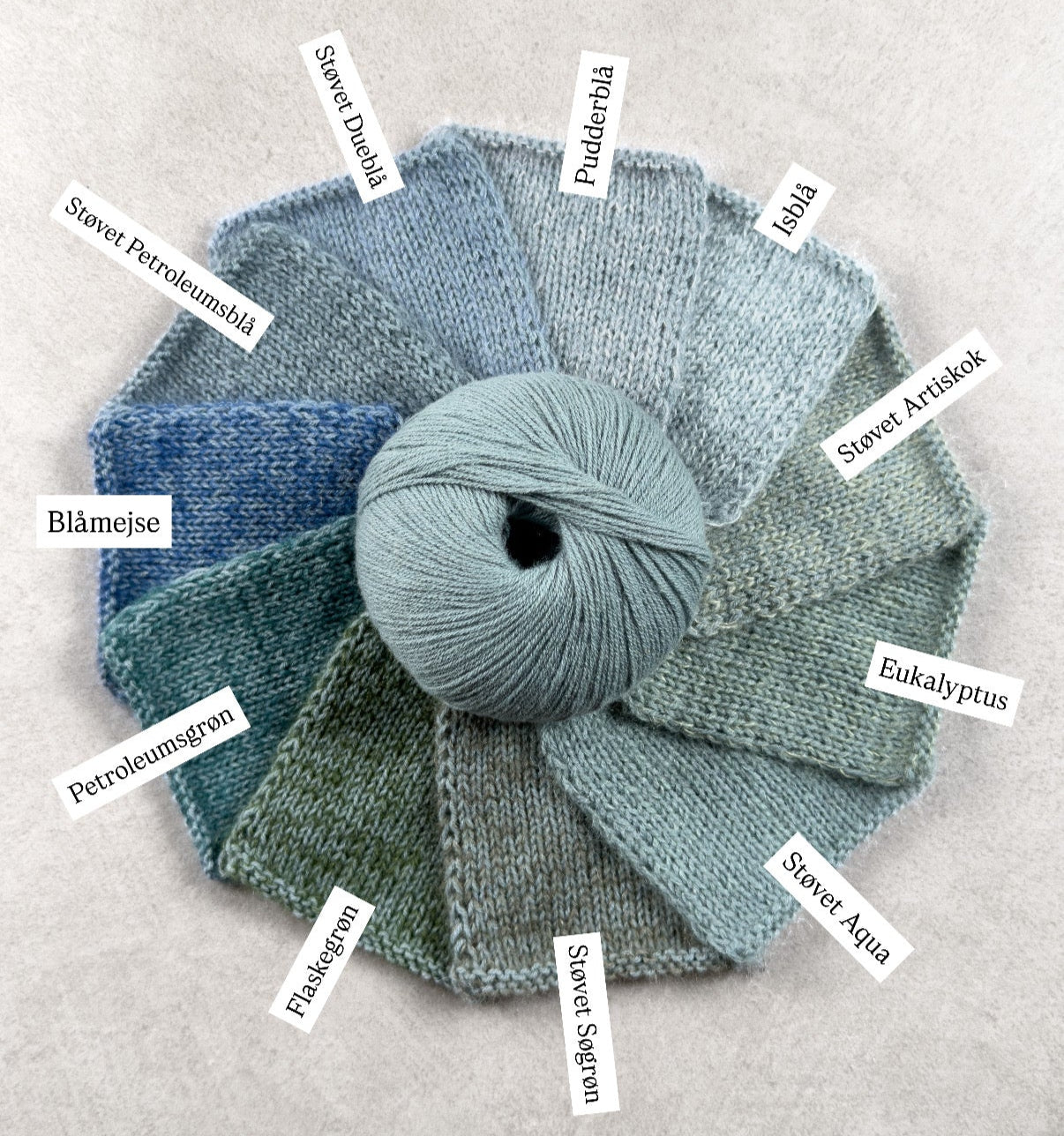 Knitting for Olive Merino - Støvet Aqua