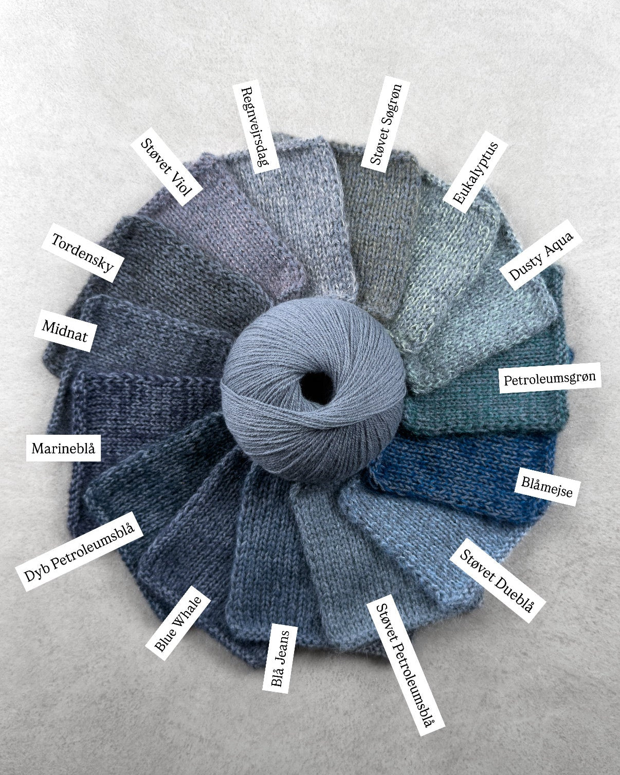 Knitting for Olive Merino - Støvet Petroleumsblå