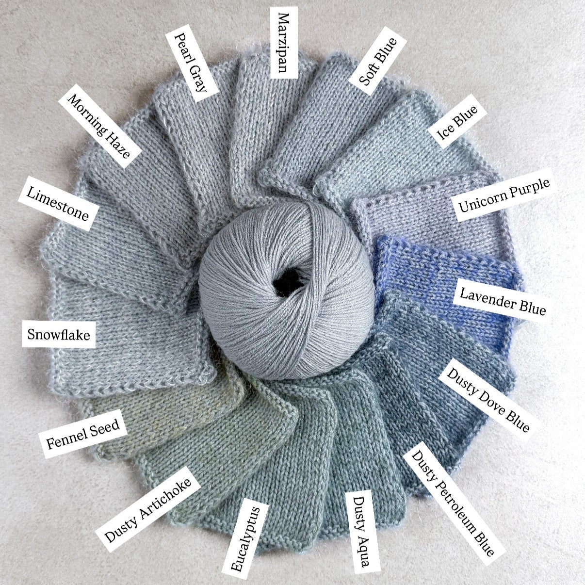 Knitting for Olive Merino - Pudderblå