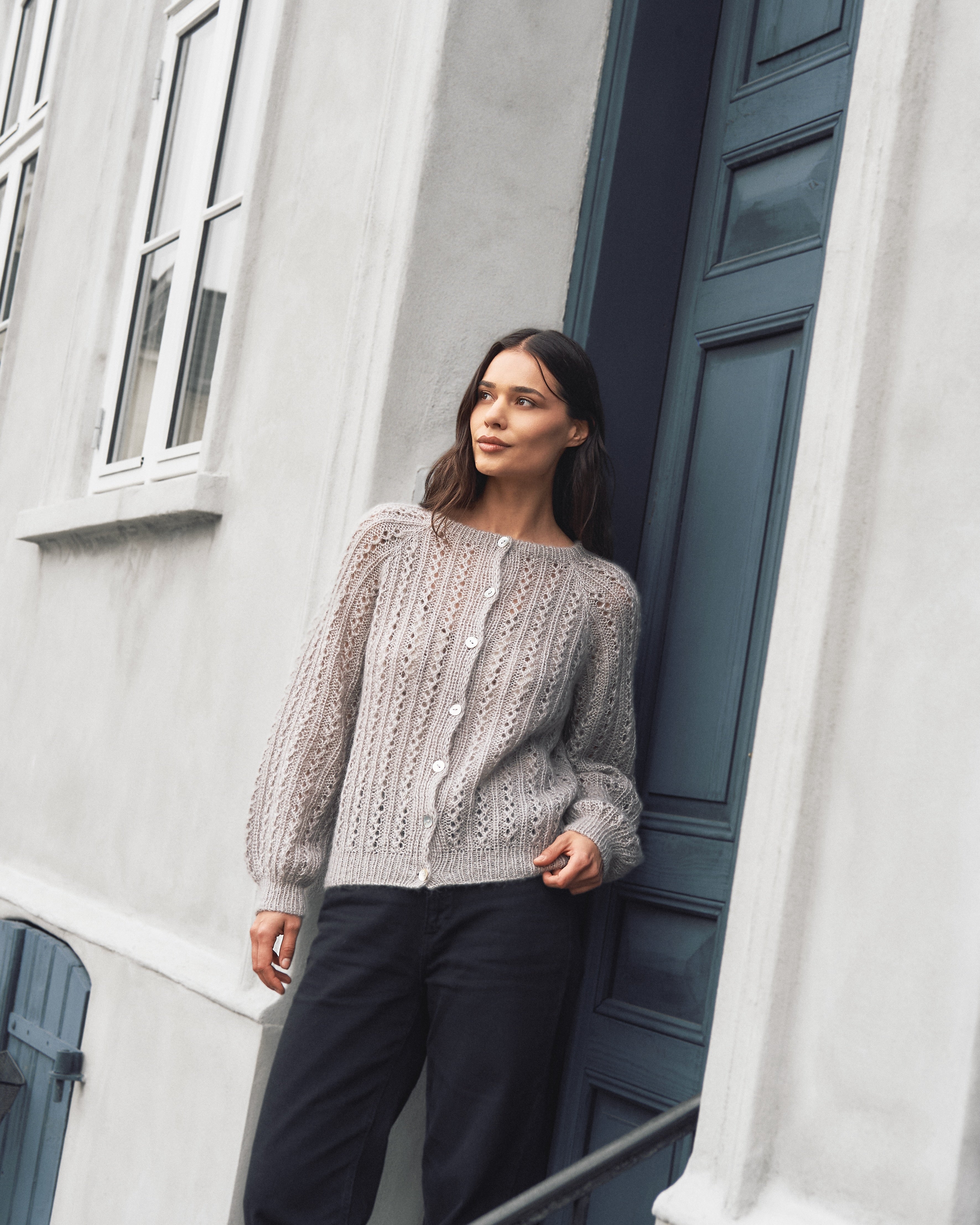 Vaffelcardigan - Dansk