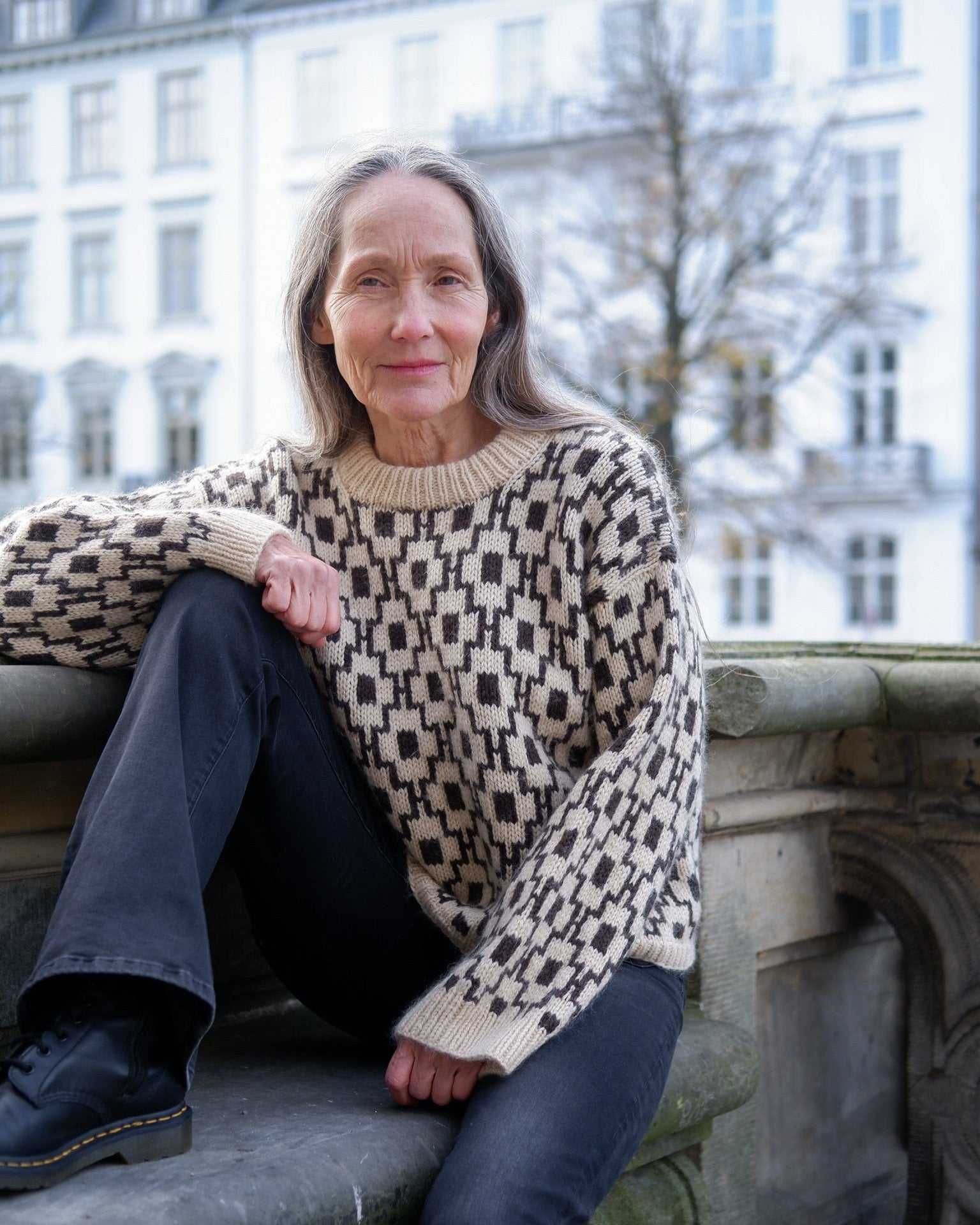 Mosaik Sweater - Dansk