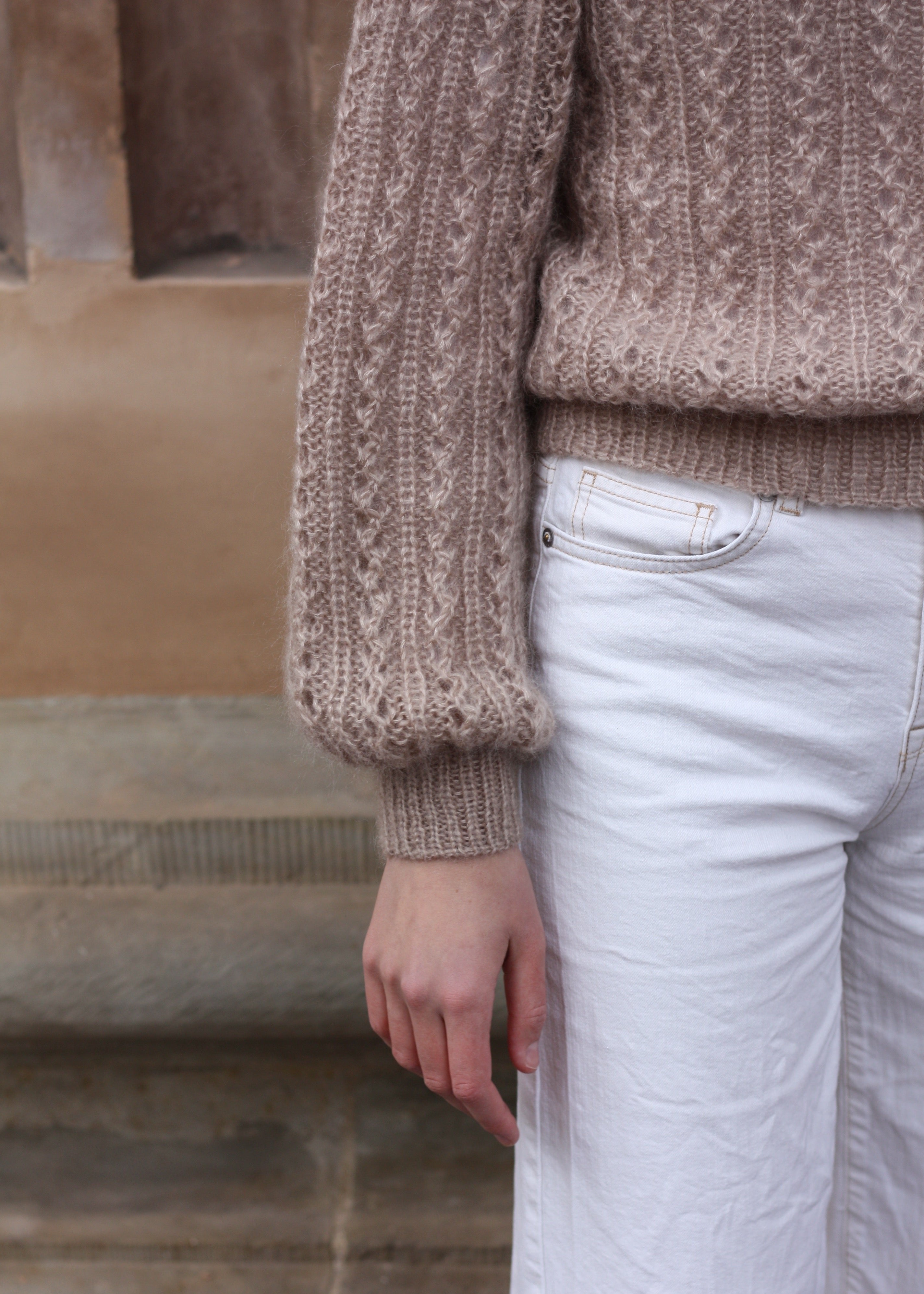 Vaffelsweater - Dansk