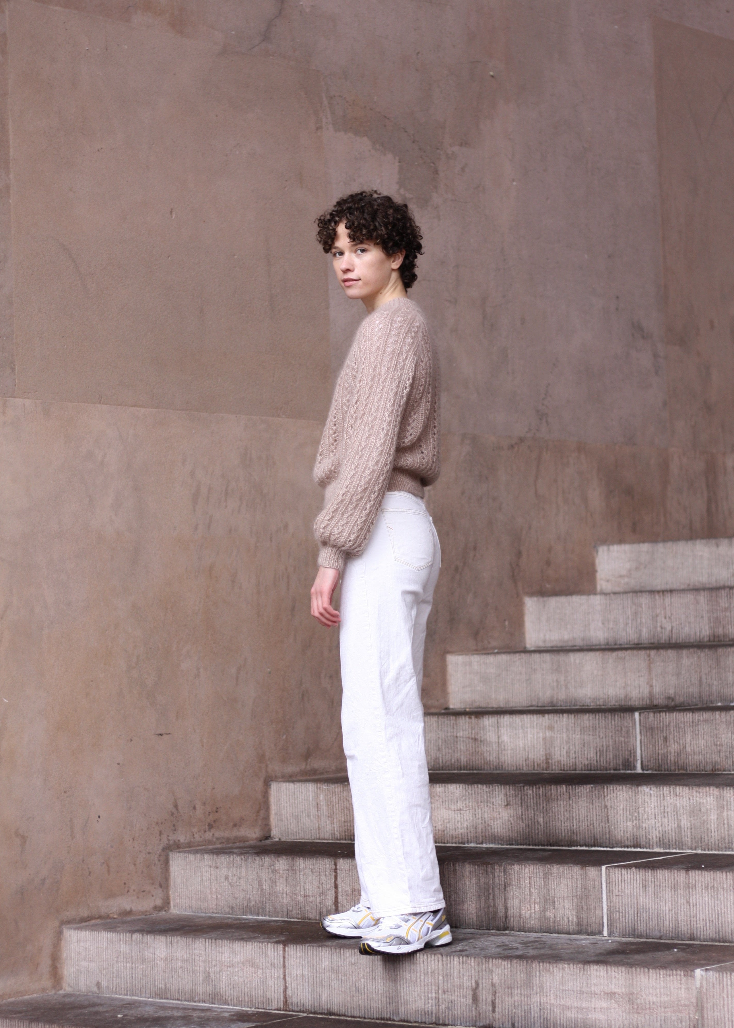 Vaffelsweater - Dansk