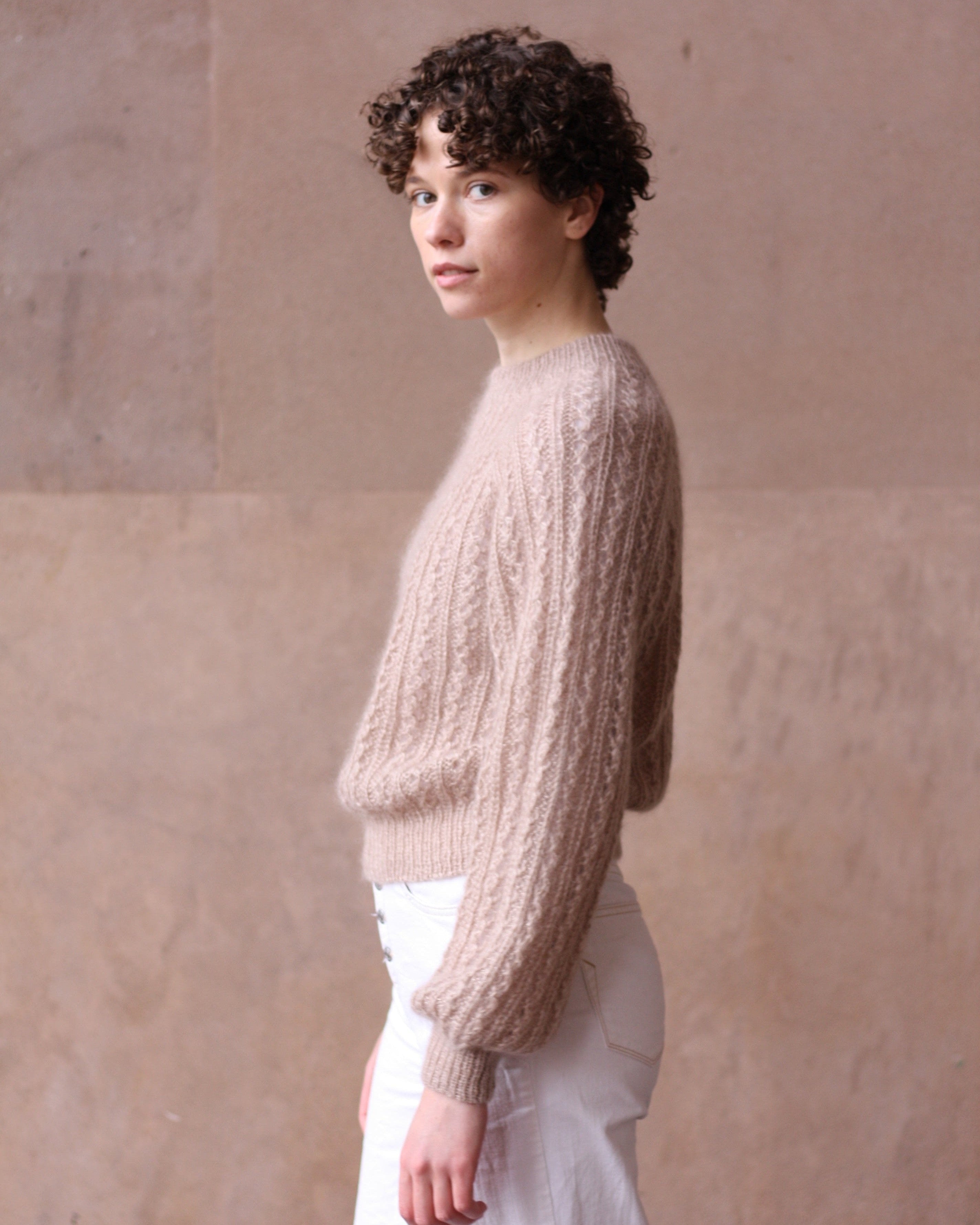 Vaffelsweater - Dansk