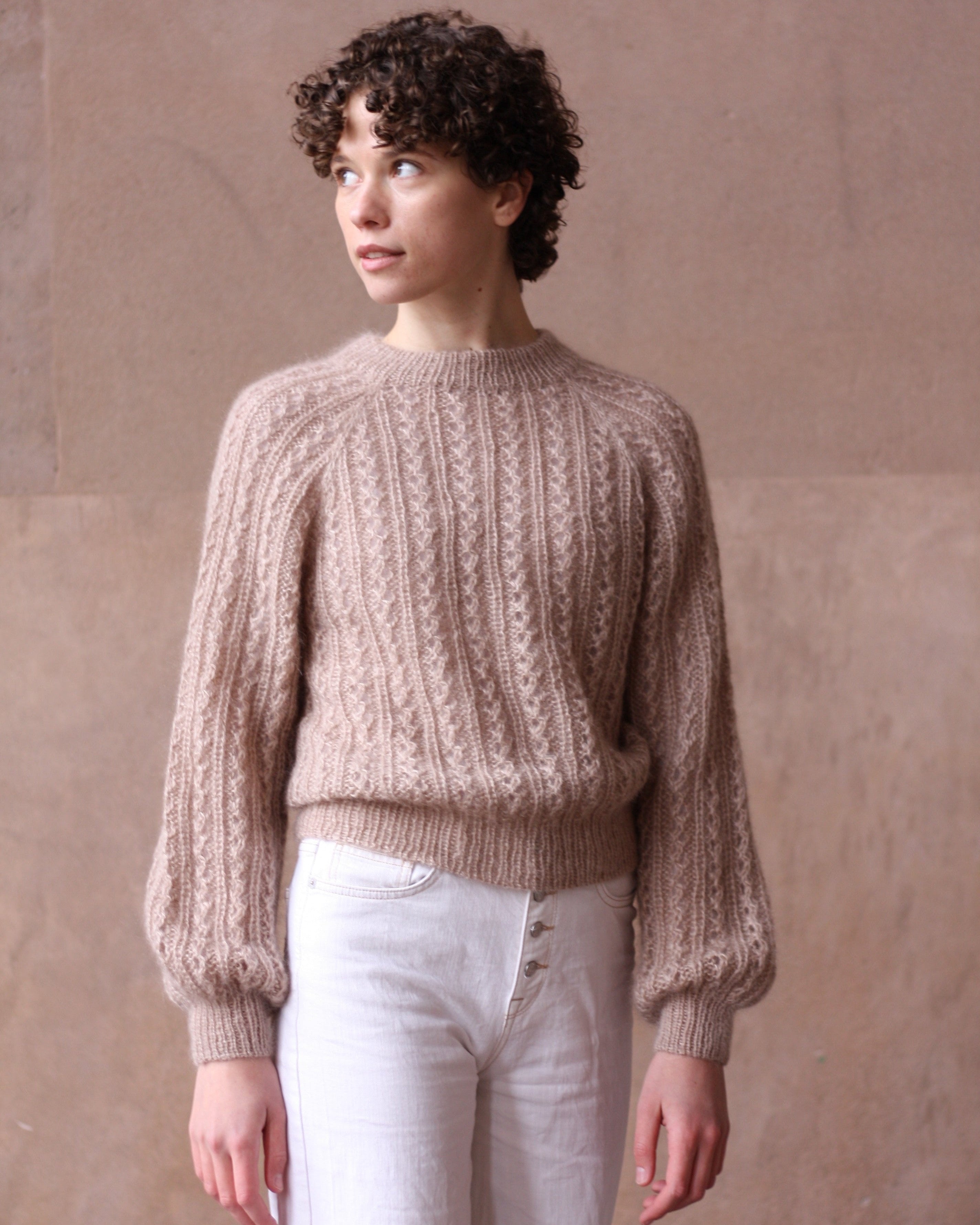 Vaffelsweater - Dansk