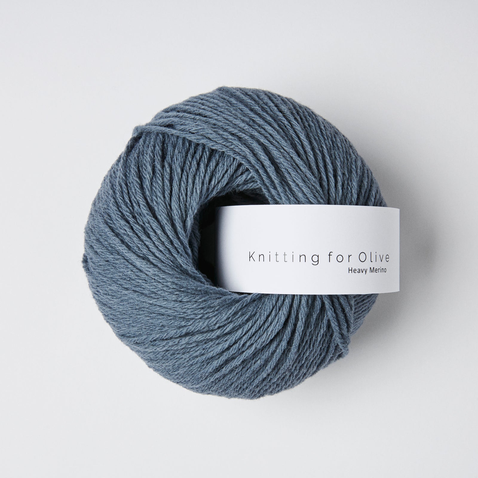 Knitting for Olive HEAVY Merino - Støvet Petroleumsblå