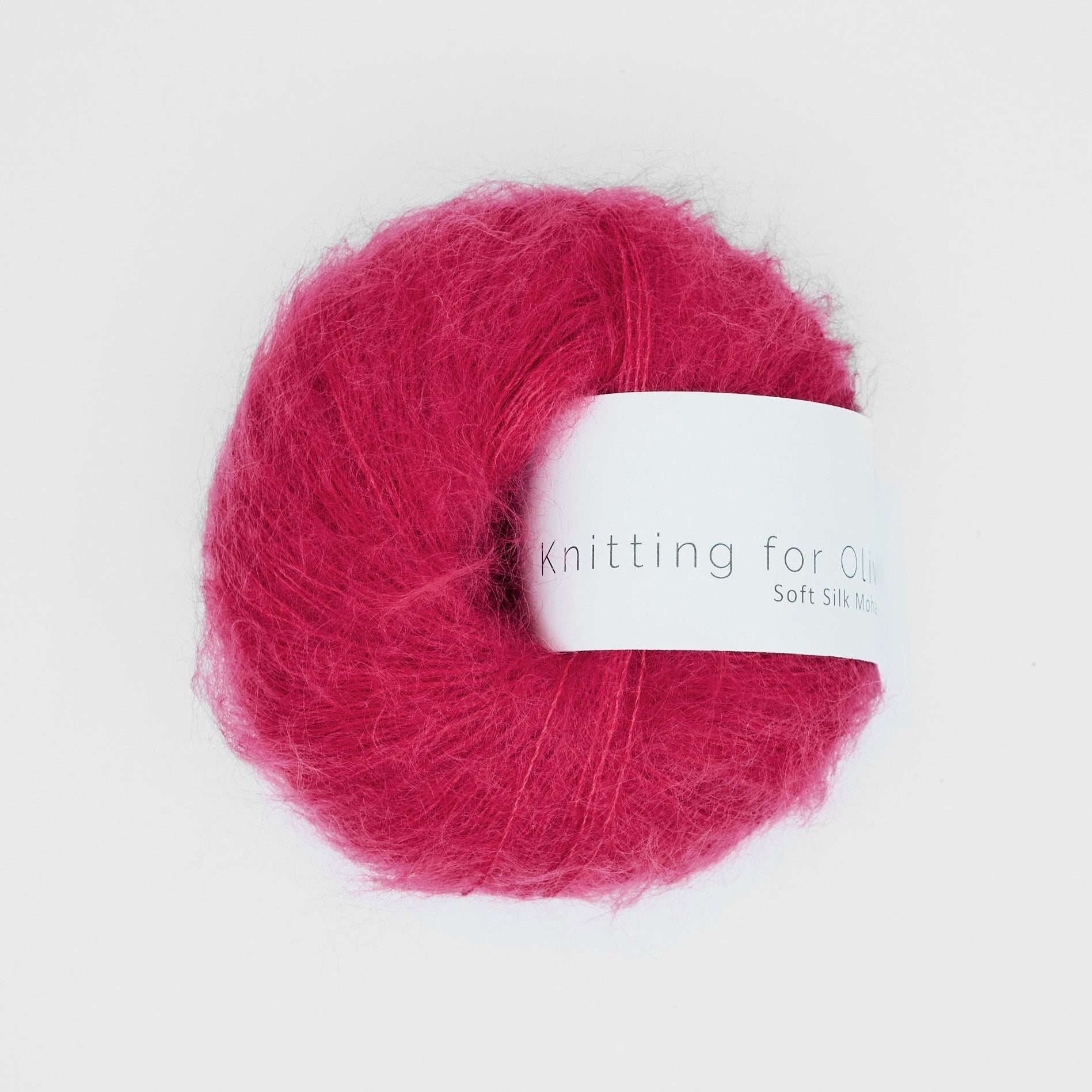 Knitting for Olive Soft Silk Mohair - Hindbærrød