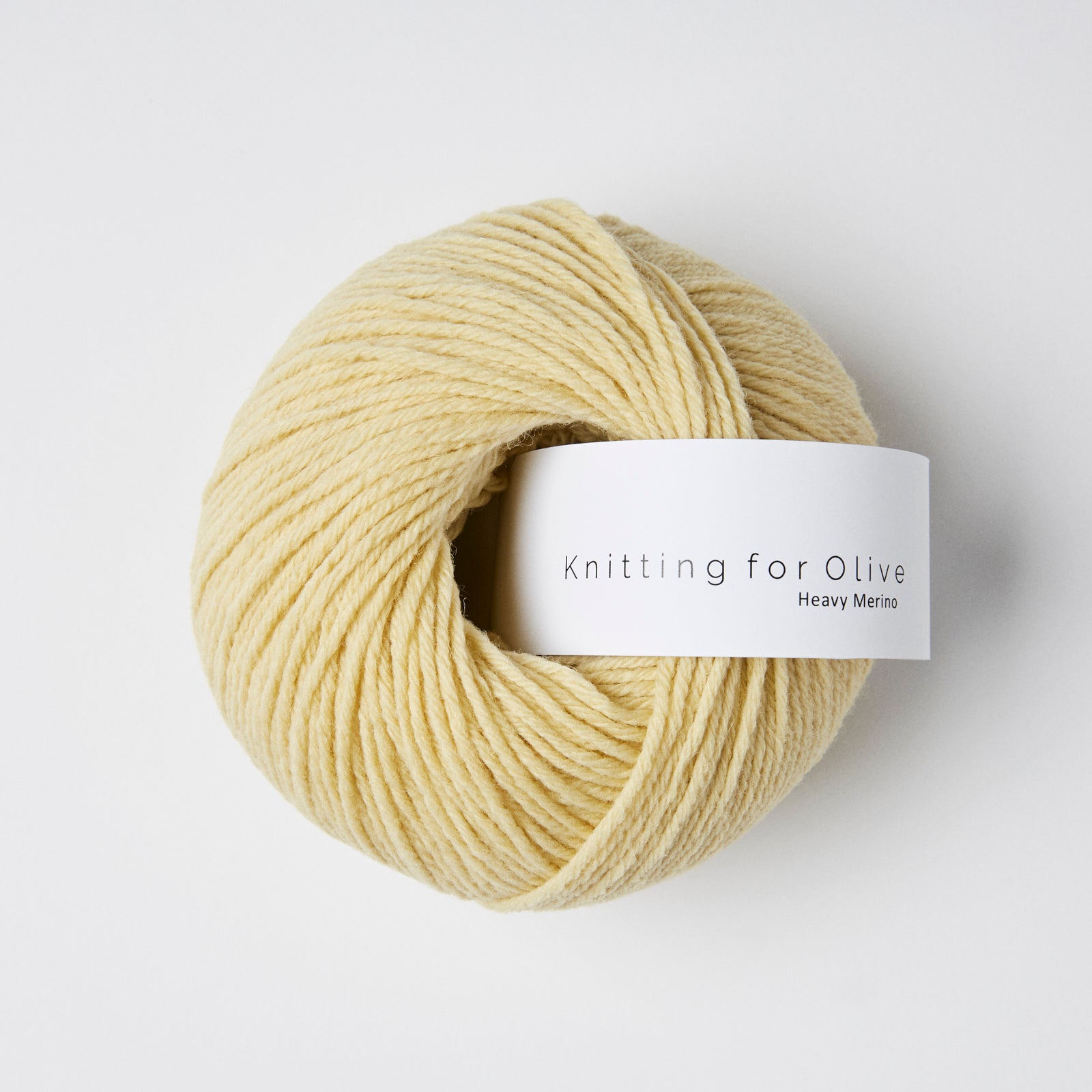 Soft Silk Mohair som harmonerer med Heavy Merino - Støvet Banan