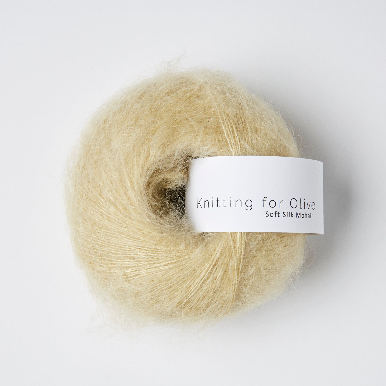 Heavy Merino som harmonerer med Soft Silk Mohair - Støvet Banan