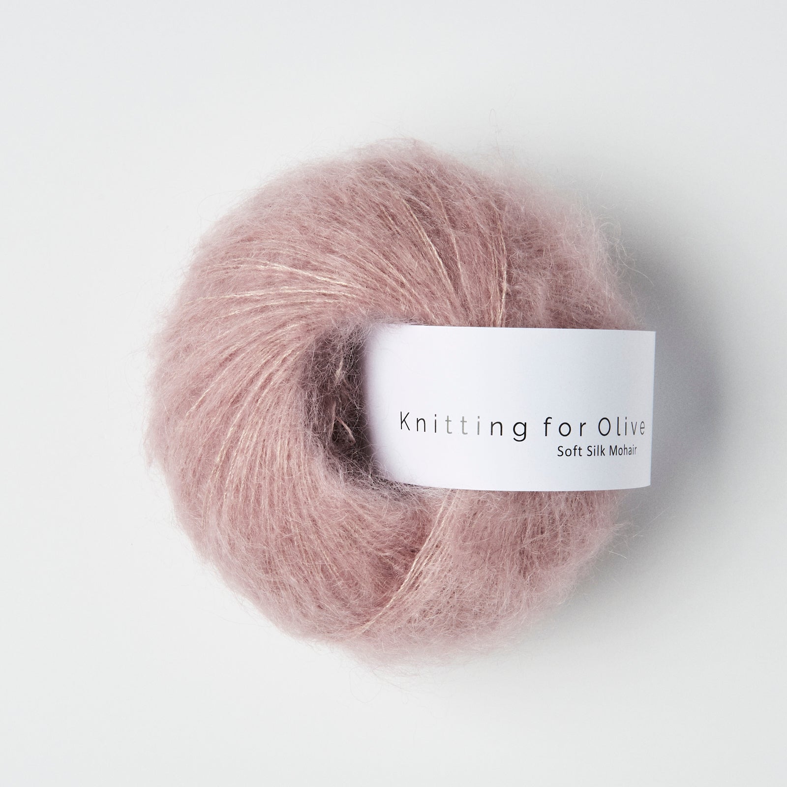 Merino som harmonerer med Soft Silk Mohair - Gammelrosa