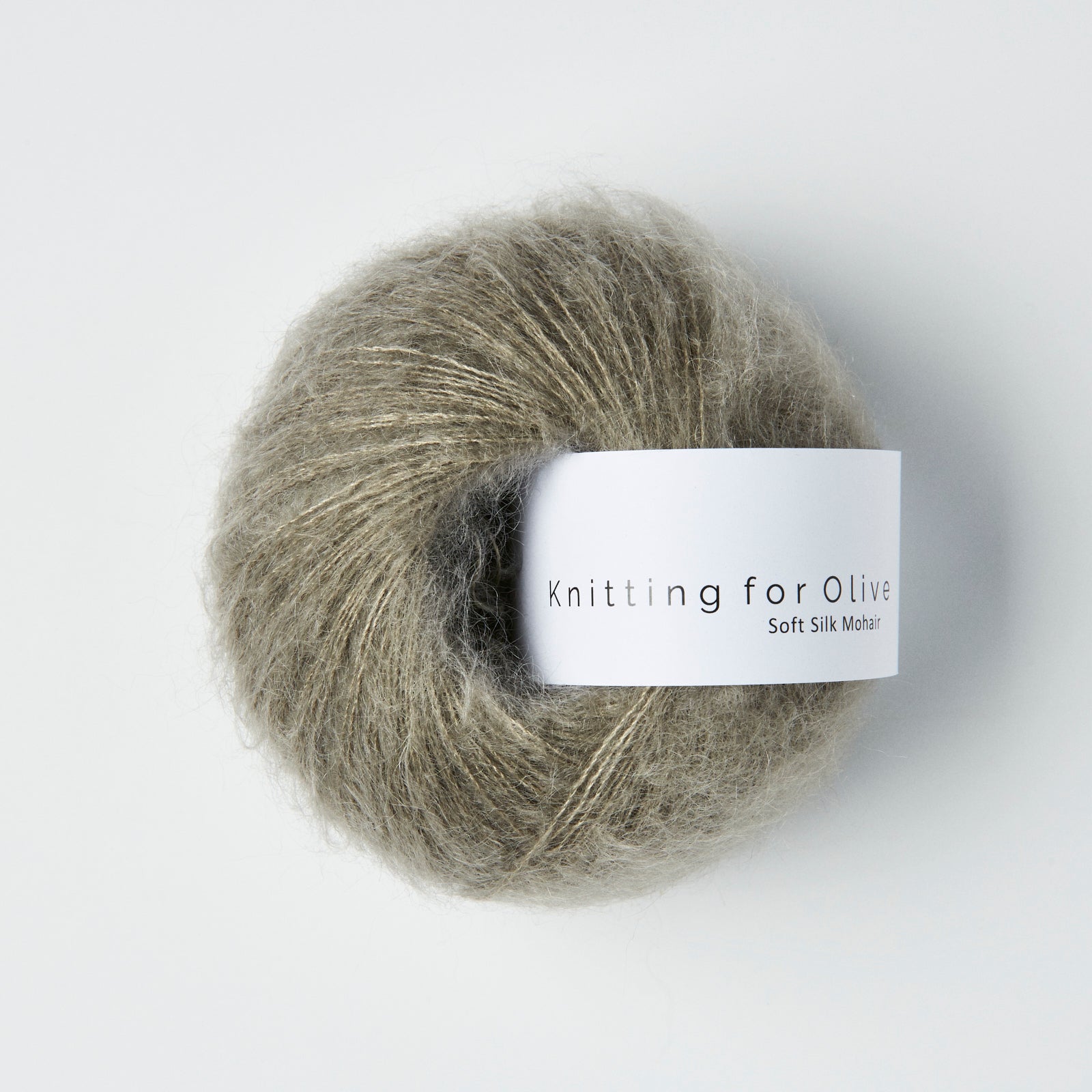 Merino som harmonerer med Soft Silk Mohair - Støvet Elg