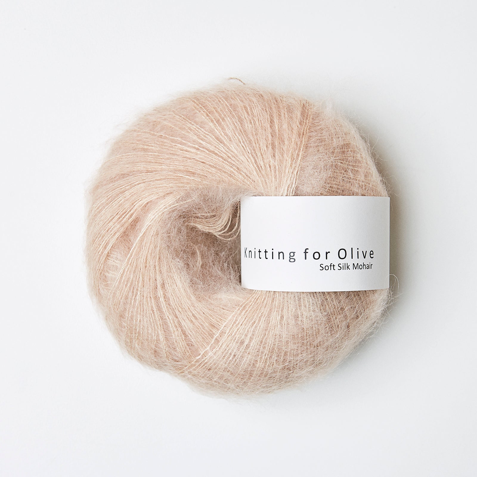 Merino som harmonerer med Soft Silk Mohair - Pudder
