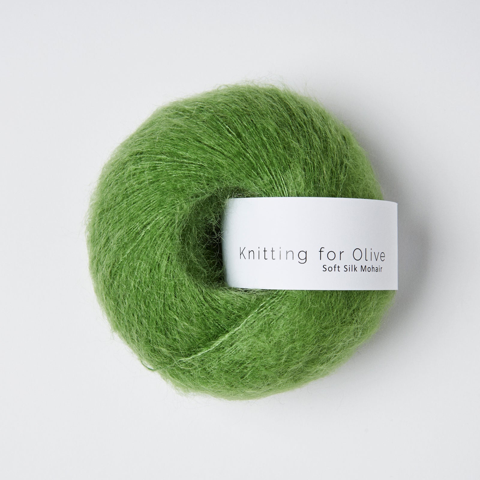 Heavy Merino som harmonerer med Soft Silk Mohair - Kløvergrøn