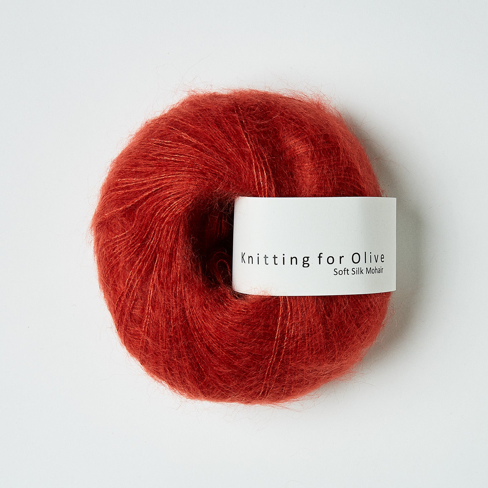 Merino som harmonerer med Soft Silk Mohair - Granatæble