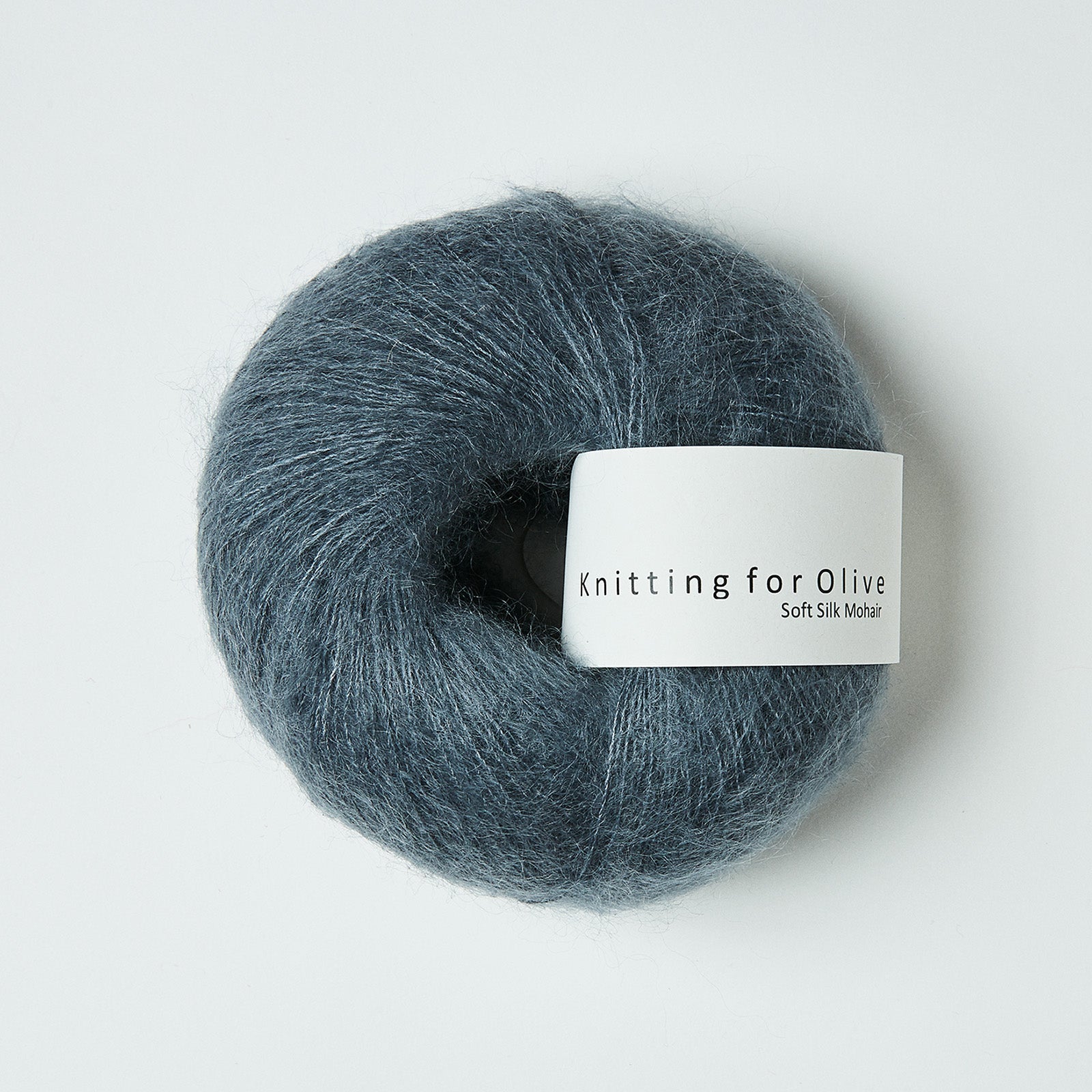 Merino som harmonerer med Soft Silk Mohair - Støvet Petroleumsblå