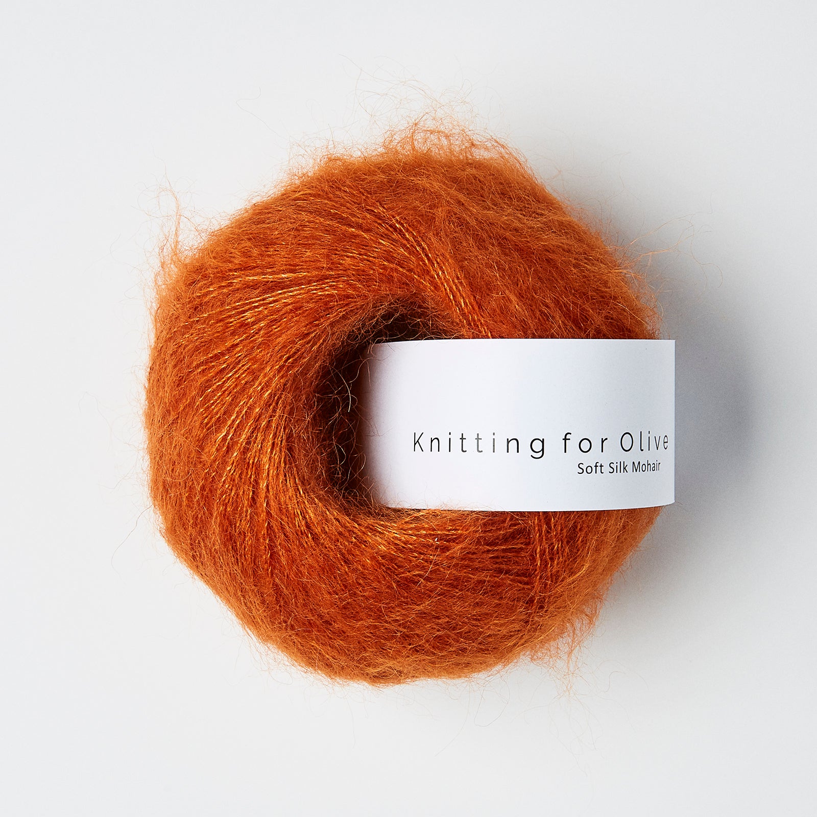 Heavy Merino som harmonerer med Soft Silk Mohair - Brændt Orange