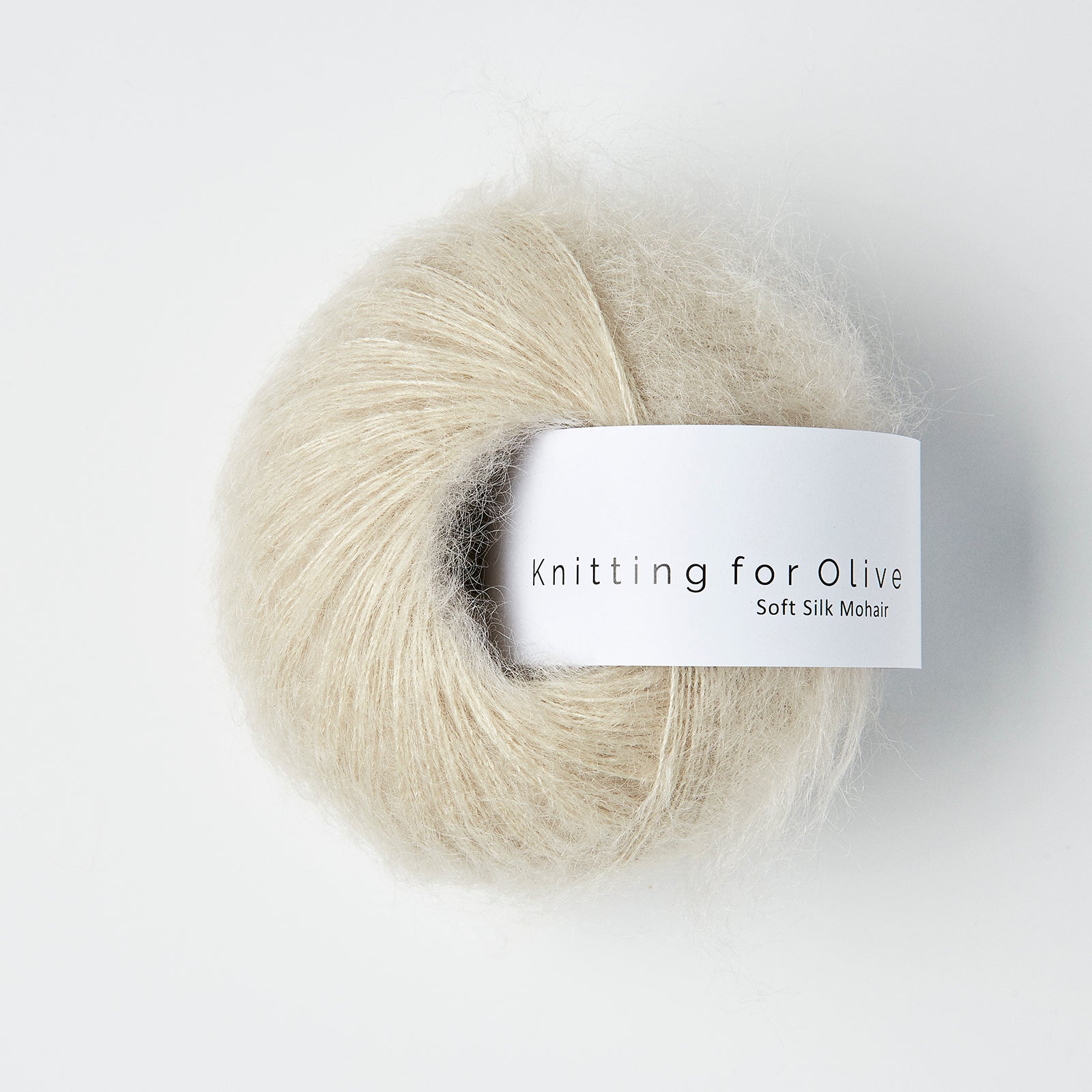 Merino som harmonerer med Soft Silk Mohair - Marcipan