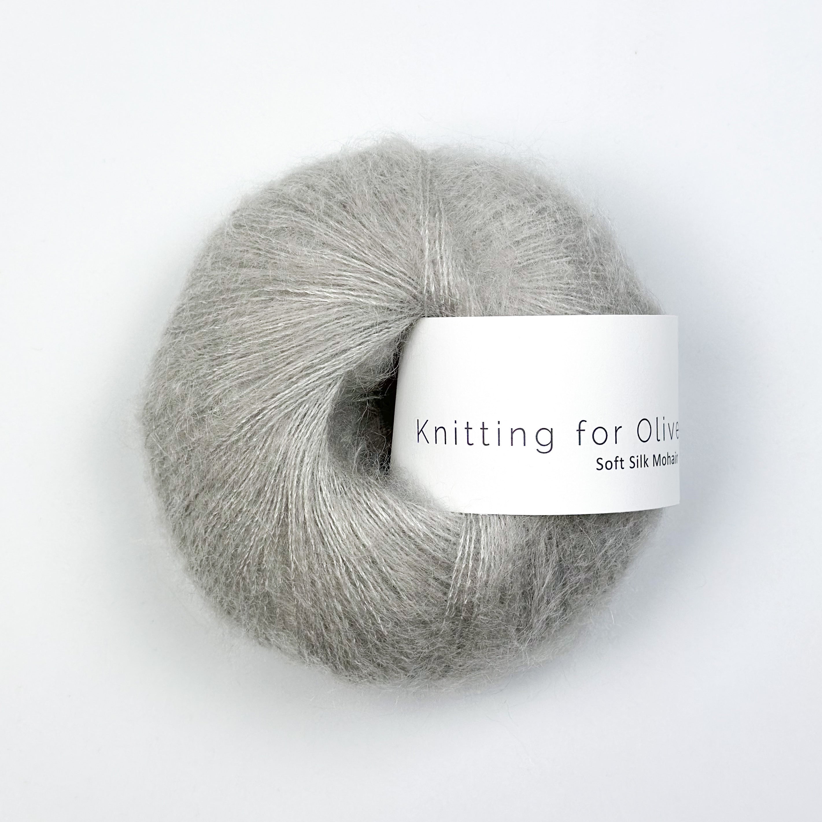 Heavy Merino som harmonerer med Soft Silk Mohair - Perlegrå