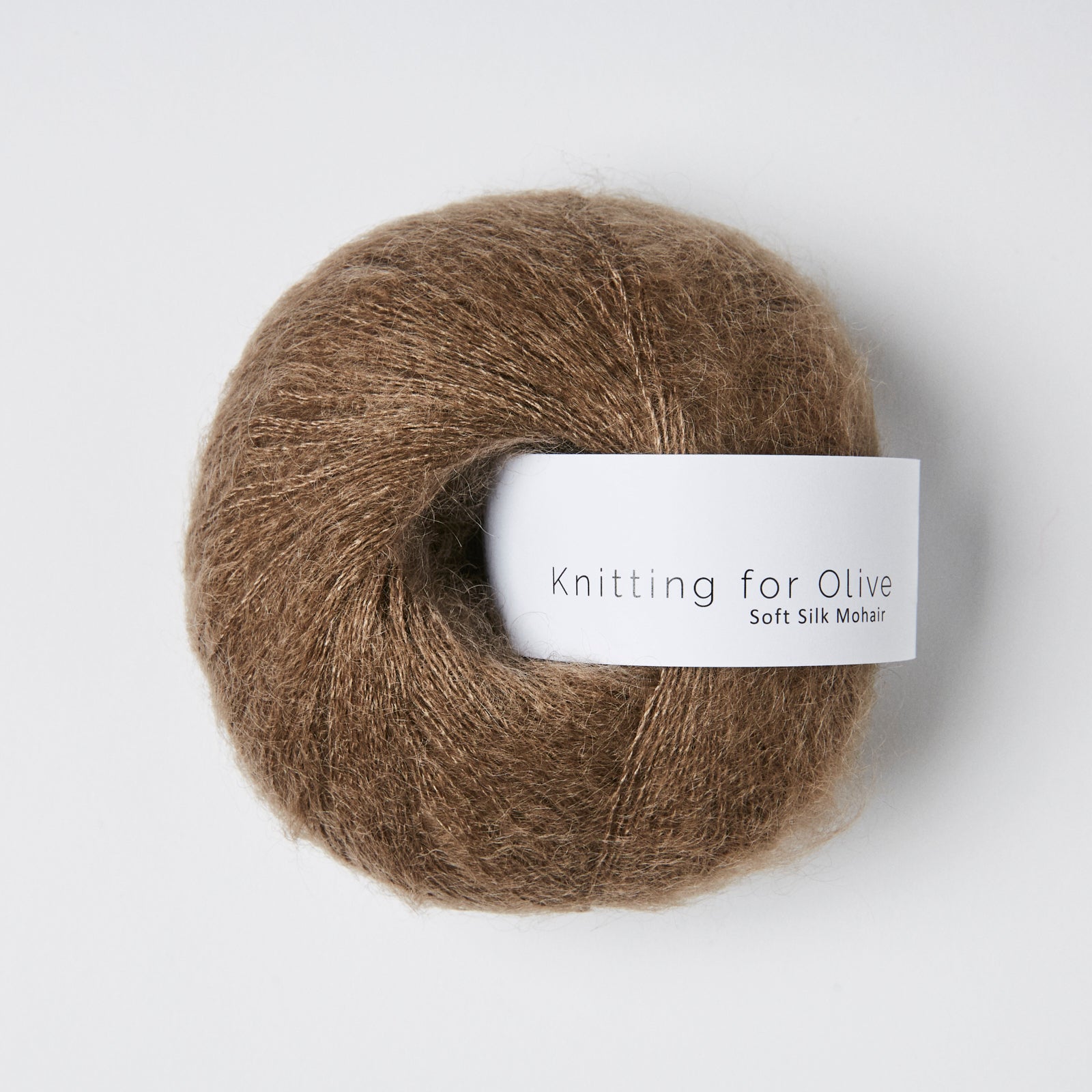Merino som harmonerer med Soft Silk Mohair - Bark