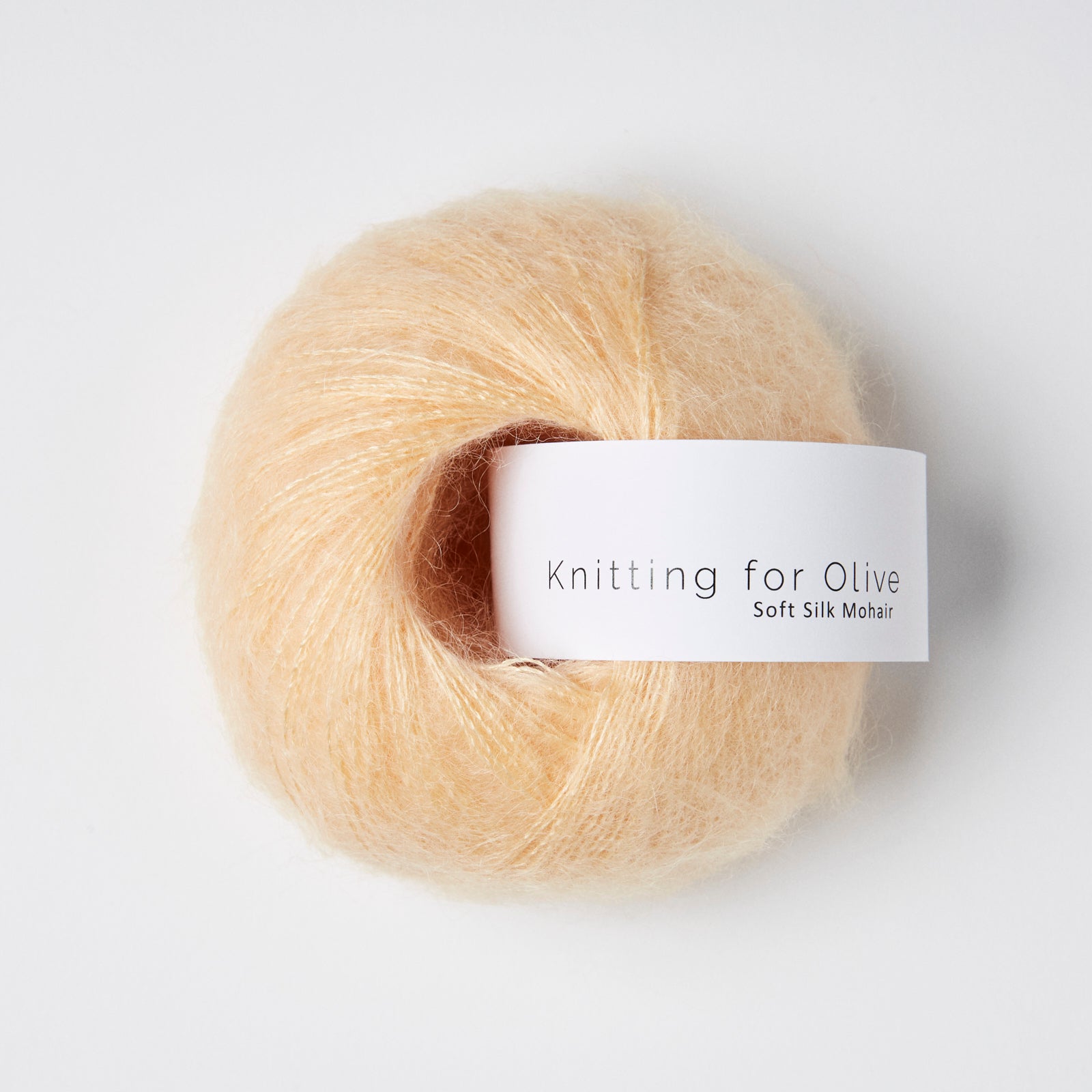Heavy Merino som harmonerer med Soft Silk Mohair - Blid Fersken