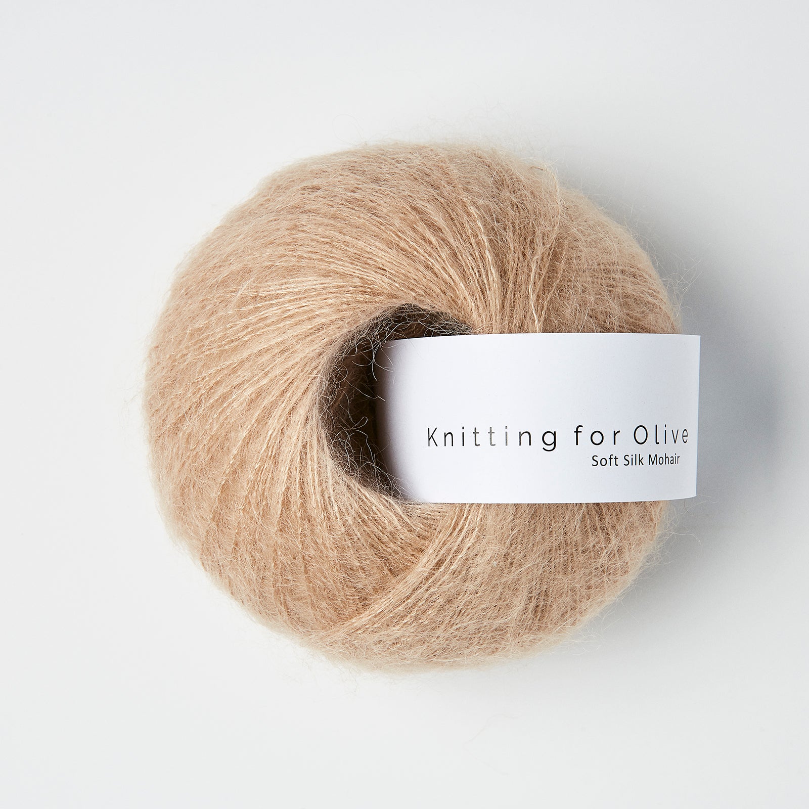 Merino som harmonerer med Soft Silk Mohair - Champignonrosa