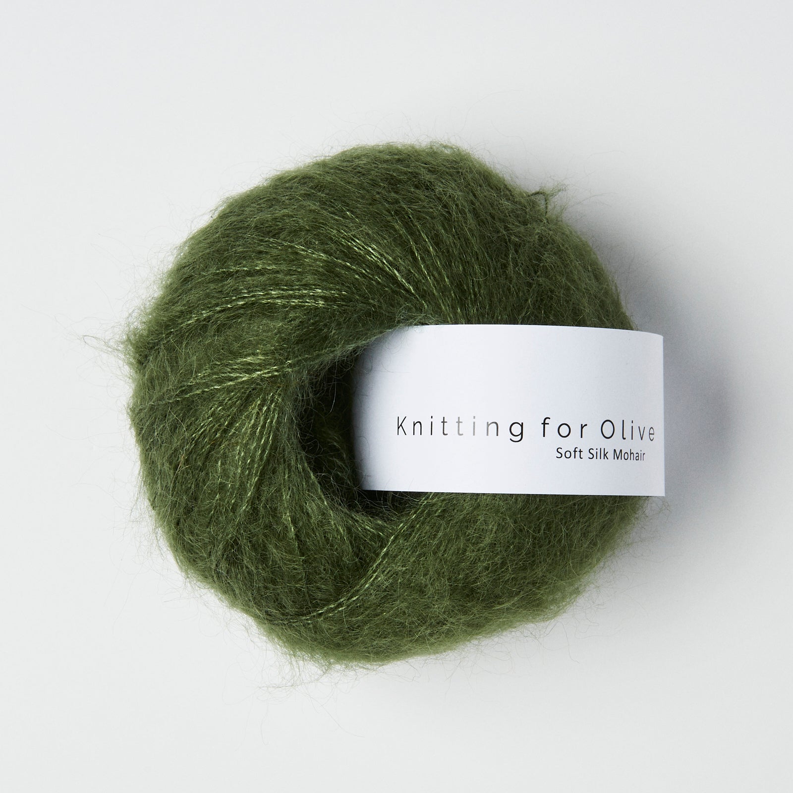 Merino som harmonerer med Soft Silk Mohair - Flaskegrøn