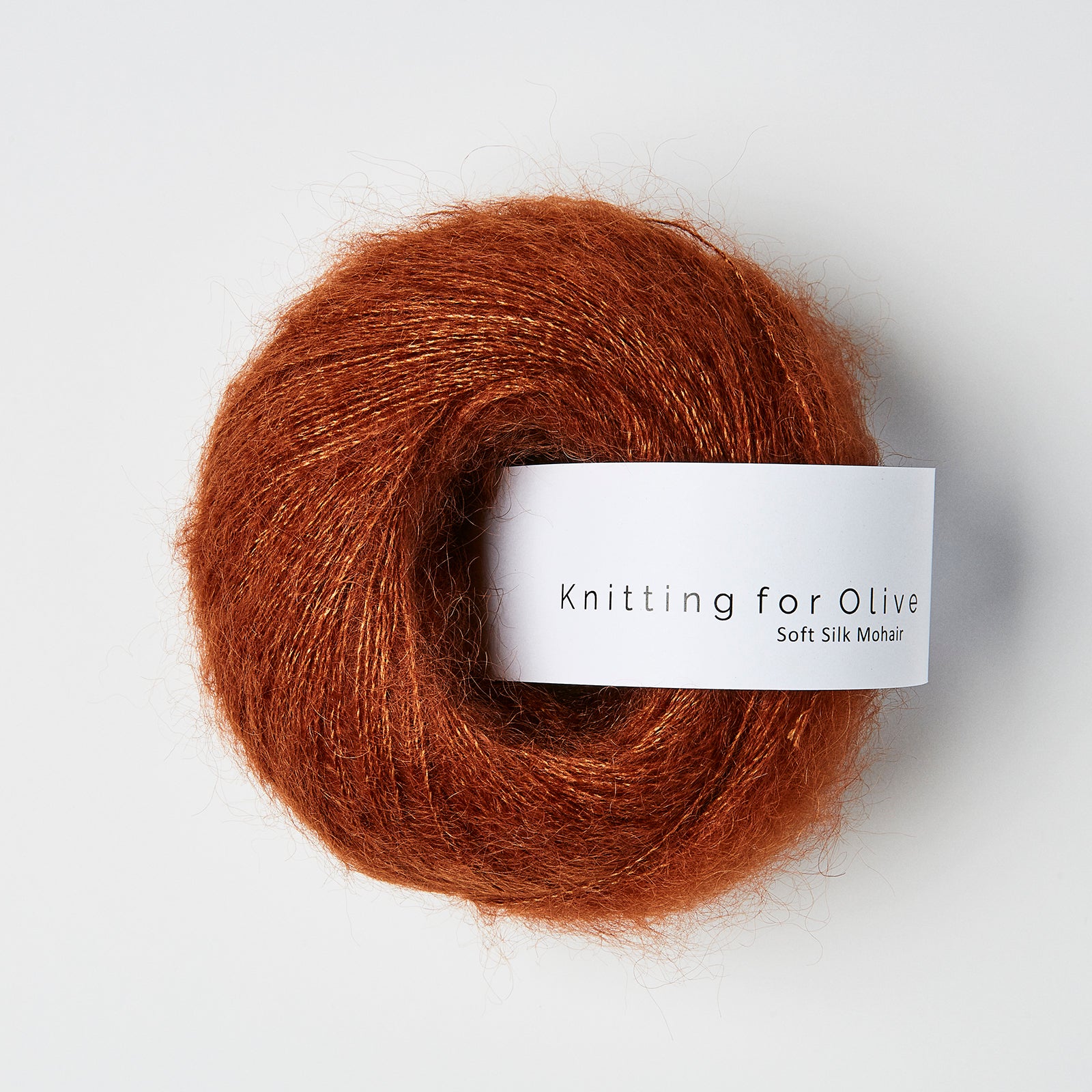 Merino som harmonerer Soft Silk Mohair - Rust