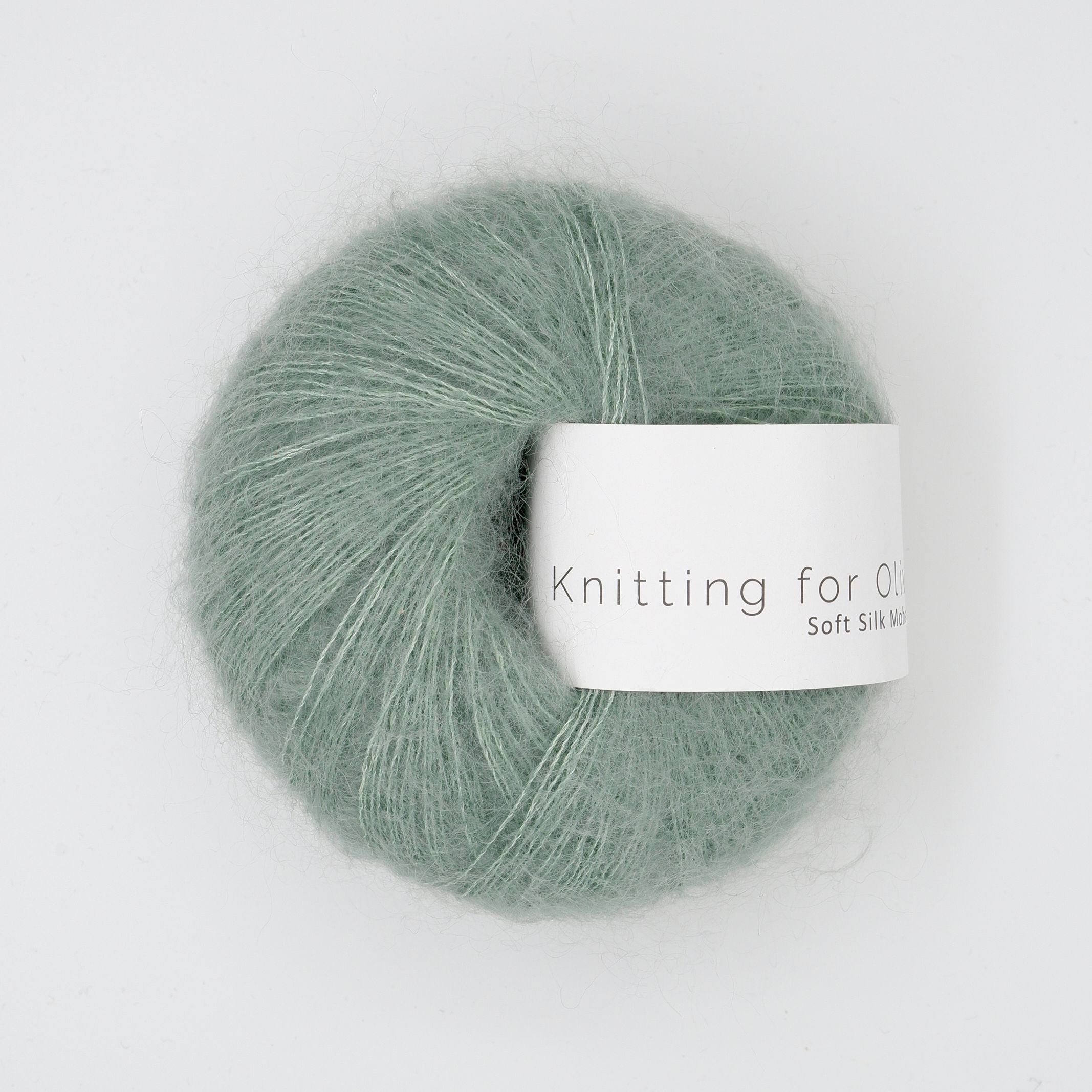 Heavy Merino som harmonerer med Soft Silk Mohair - Eukalyptus