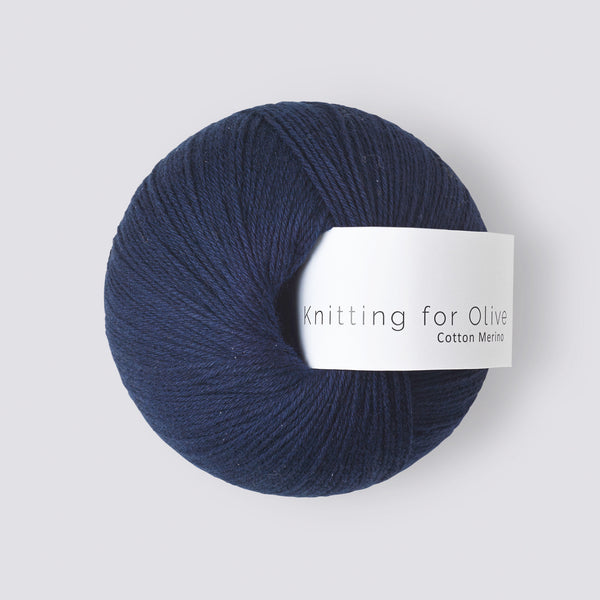 Knitting for Olive Cotton Merino - Marineblå