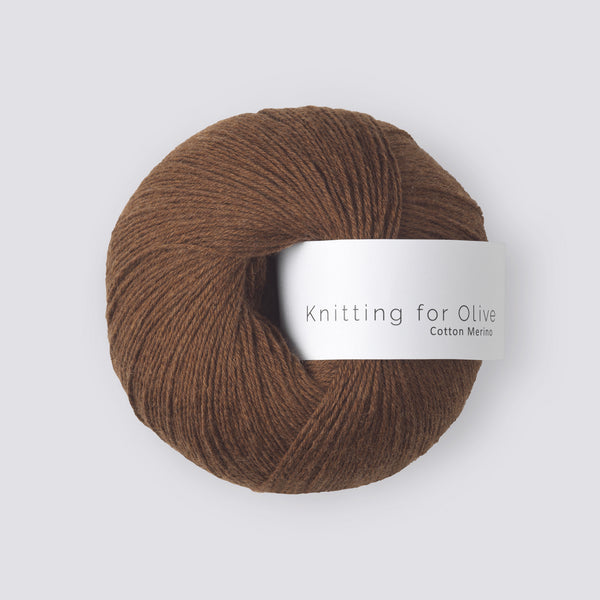 Knitting for Olive Cotton Merino - Mørk Cognac