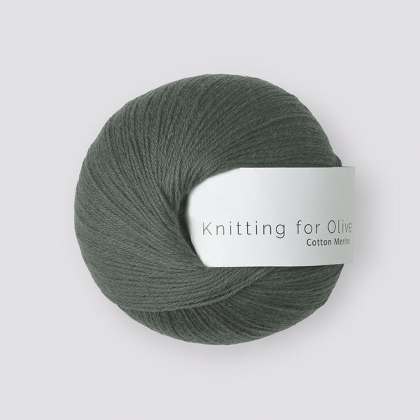 Knitting for Olive Cotton Merino - Mørk Søgrøn